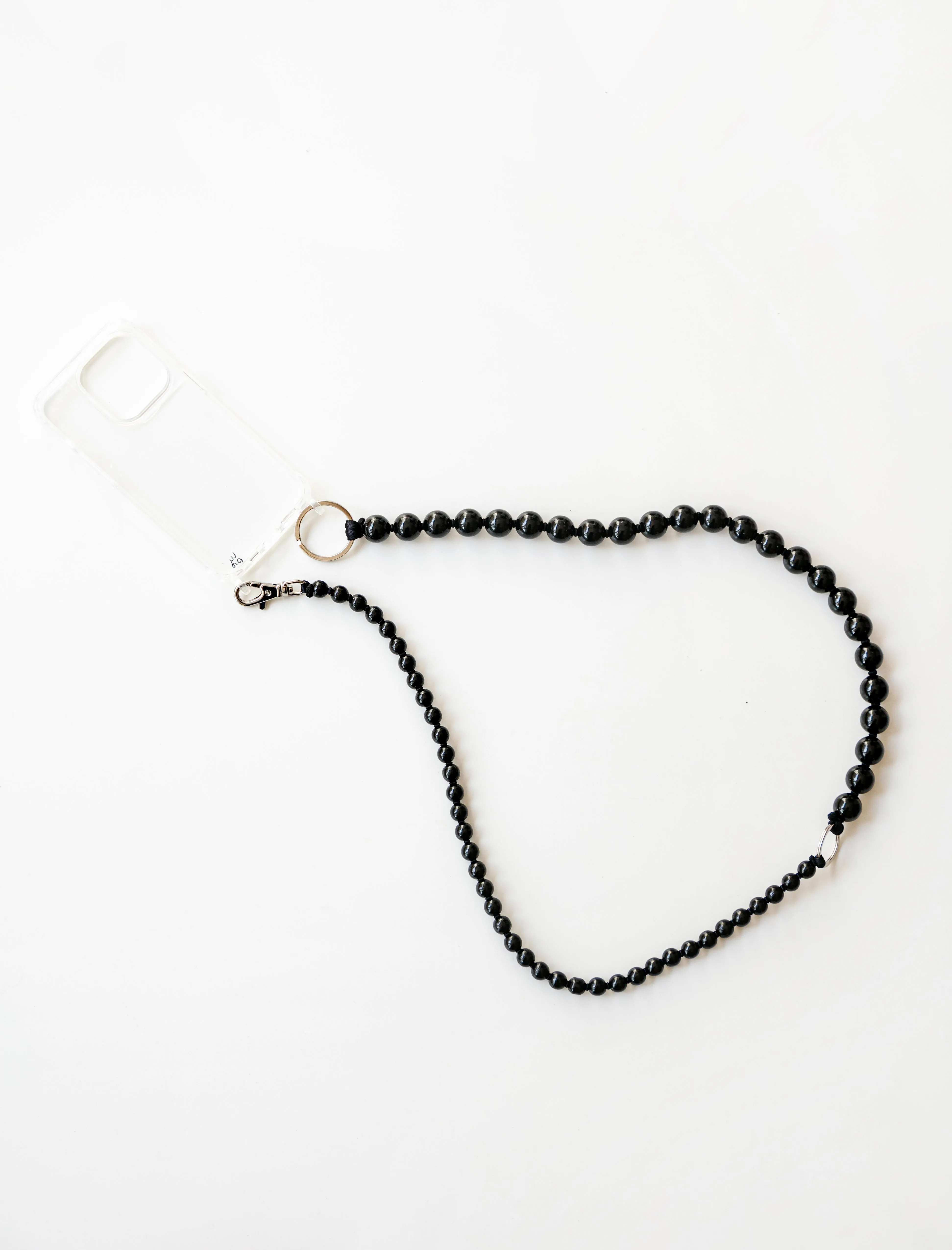 Handykette Phone Double Chain Long Black/Black sold by SHOP NEIGHBOR