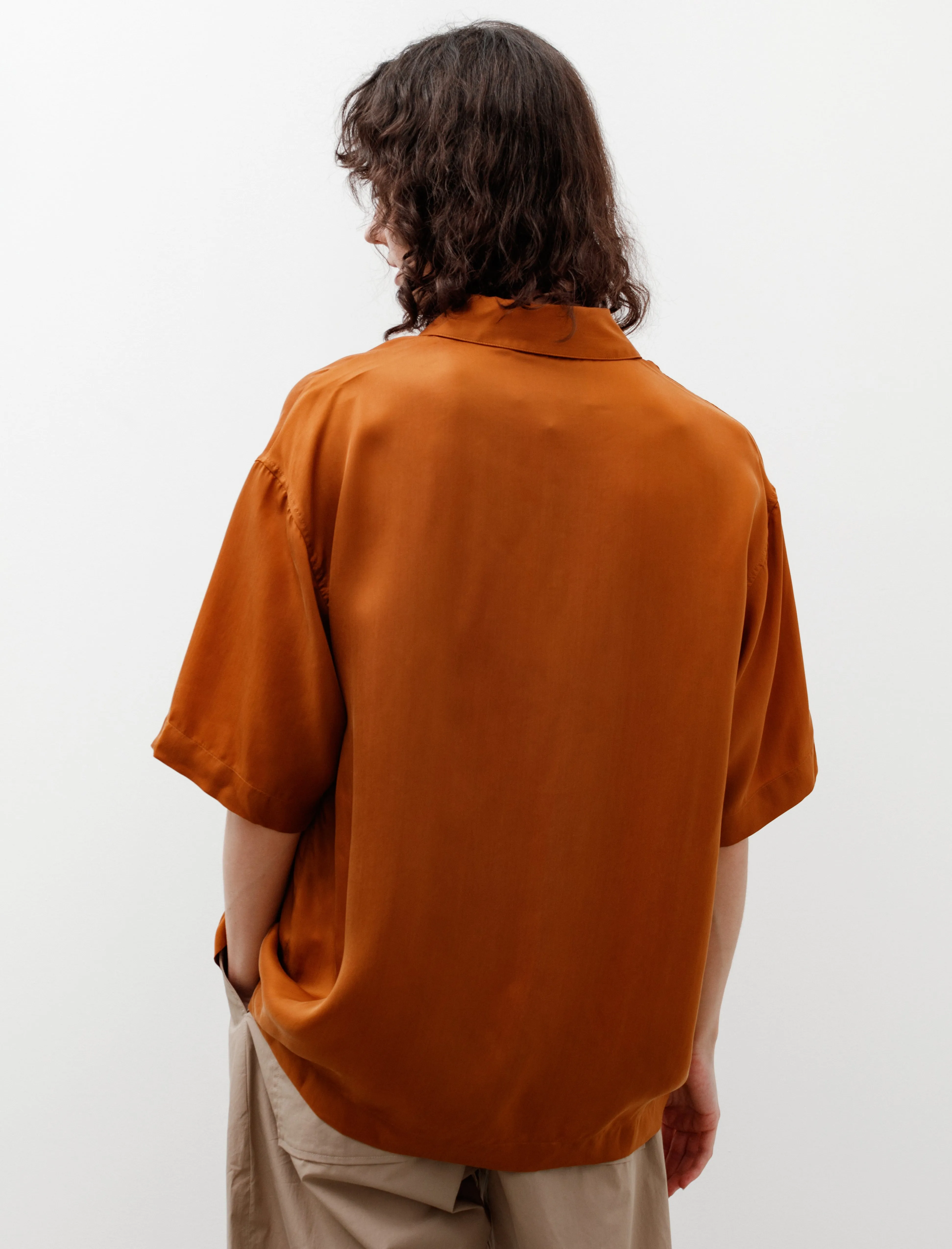 Piero Shirt Satin Cupro Amber sold by SHOP NEIGHBOR product image thumbnail 4