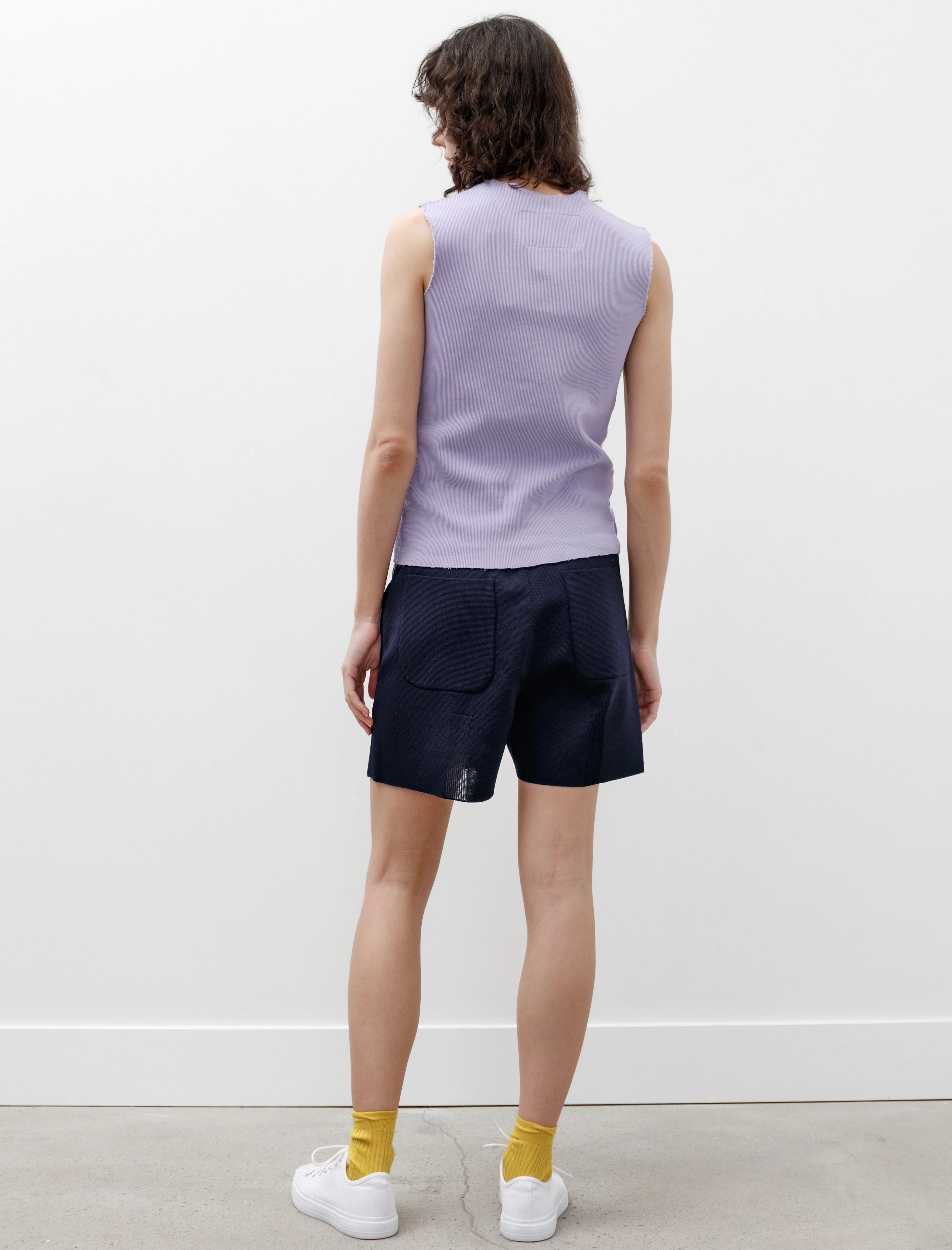 High Twist Milan Knit Shorts Navy sold by SHOP NEIGHBOR product image thumbnail 3