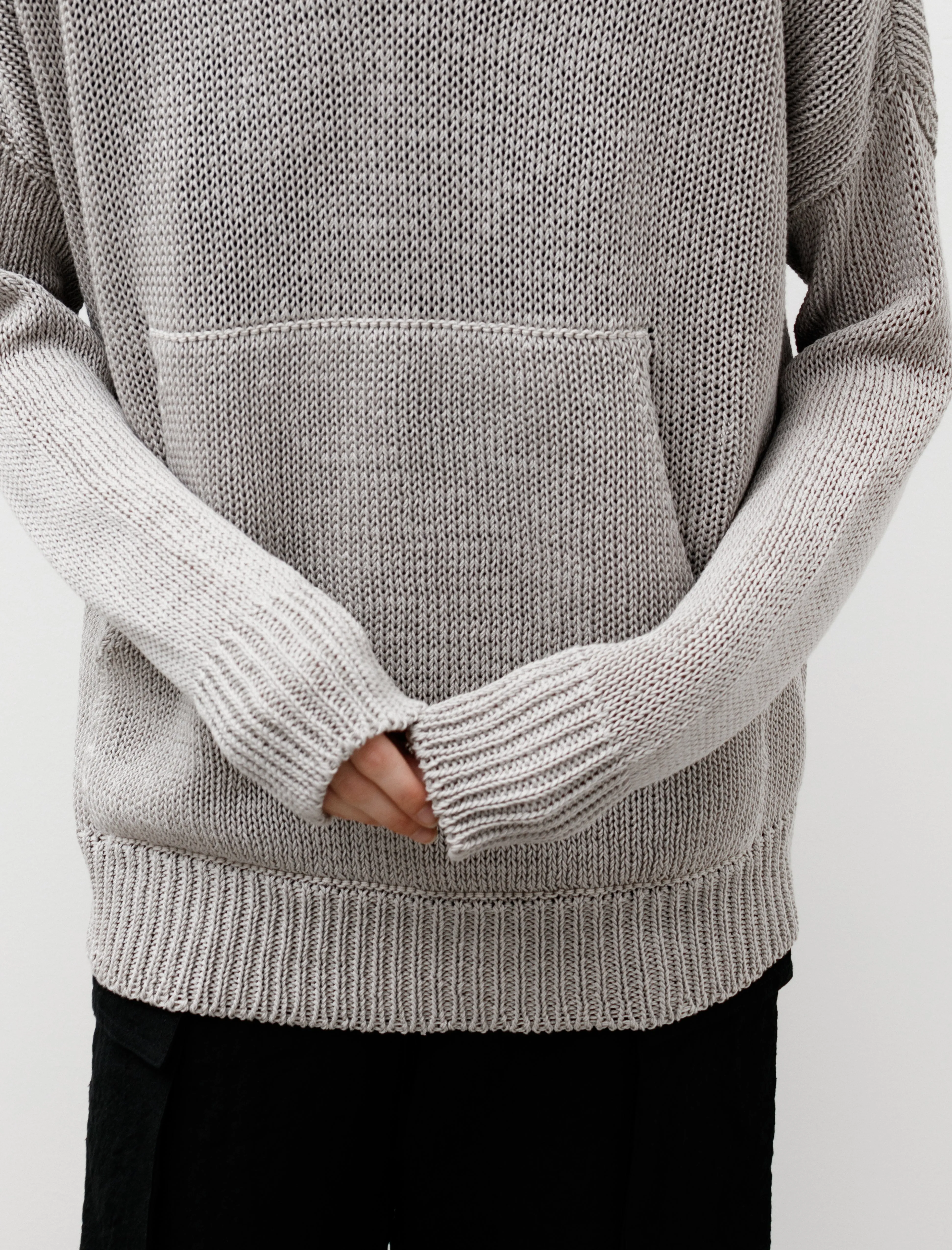 Cool Tricot Hooded Sweater Pearl Grey sold by SHOP NEIGHBOR product image thumbnail 3