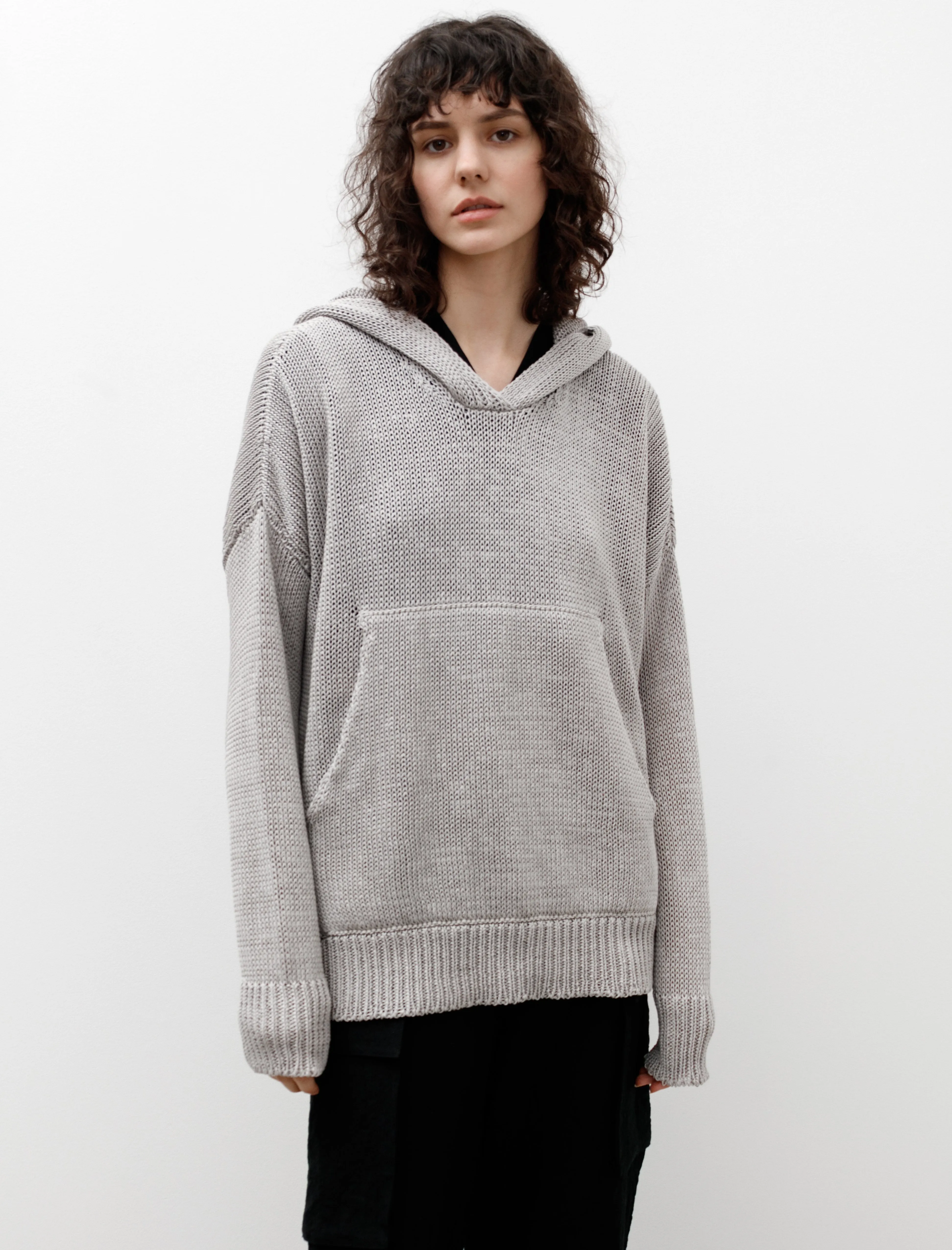 Cool Tricot Hooded Sweater Pearl Grey sold by SHOP NEIGHBOR product image thumbnail 2