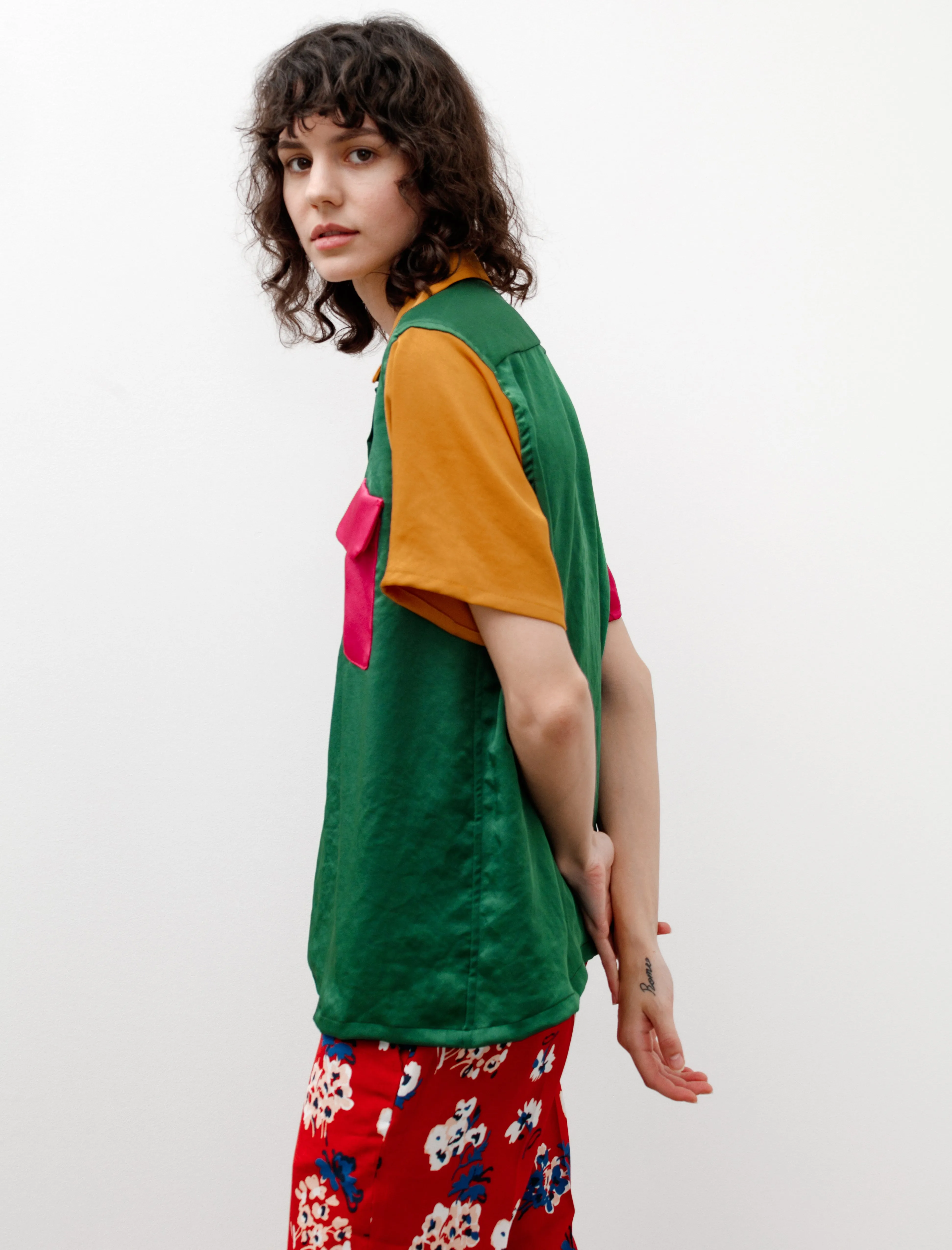 S/S Classic Shirt Poly Sateen Multi Vivid sold by SHOP NEIGHBOR product image thumbnail 3