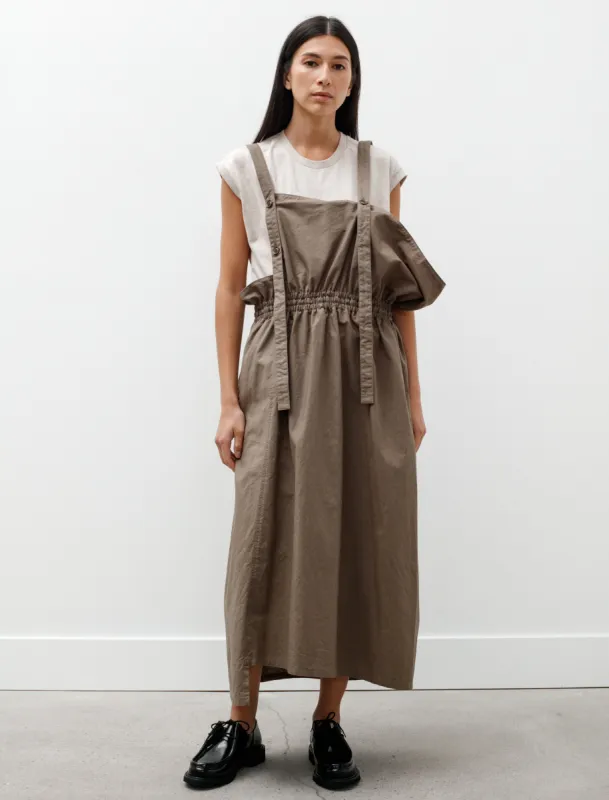 Twill Suspender Dress Khaki Beige sold by SHOP NEIGHBOR