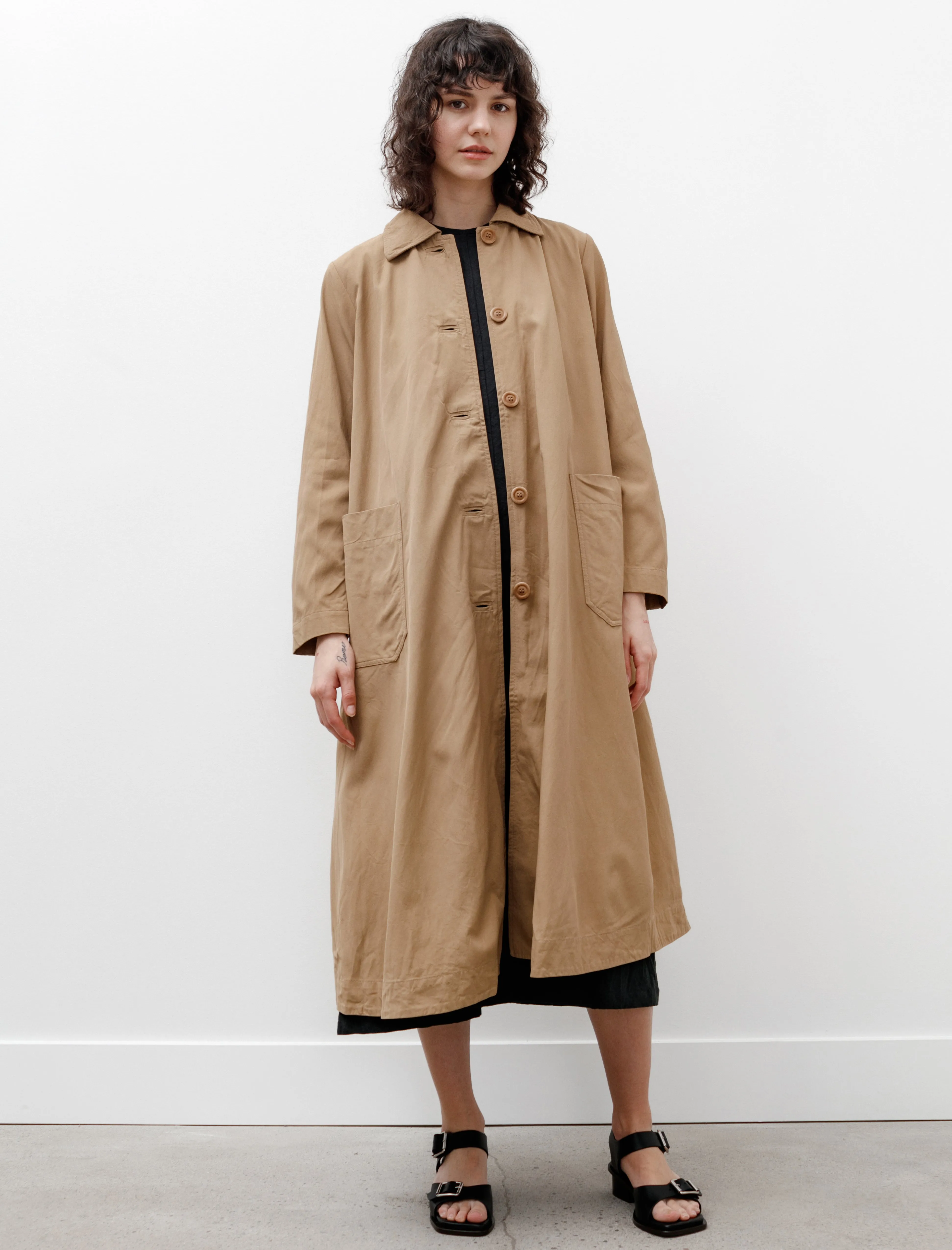 Isabelle Coat Crepey Sand sold by SHOP NEIGHBOR