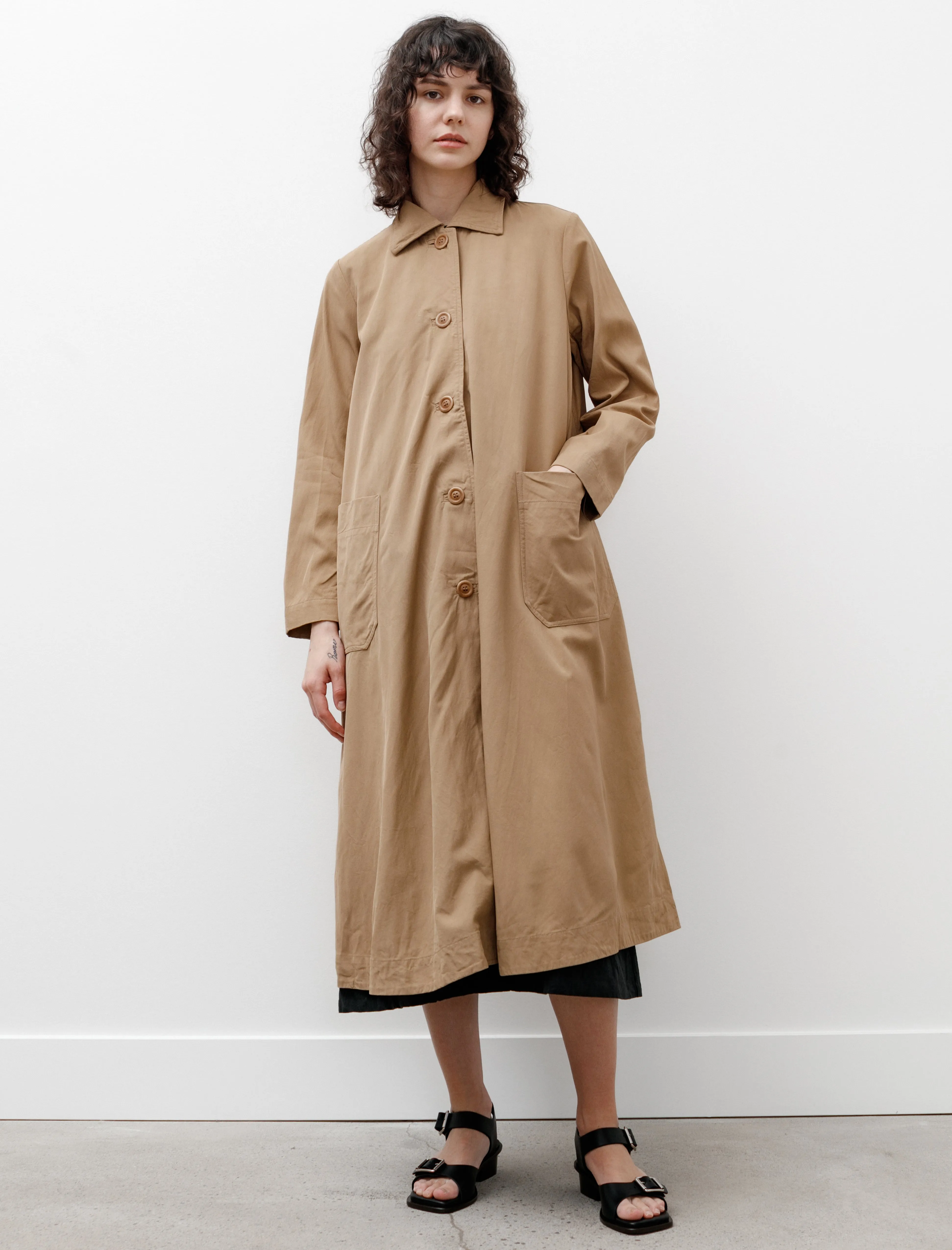 Isabelle Coat Crepey Sand sold by SHOP NEIGHBOR product image thumbnail 2