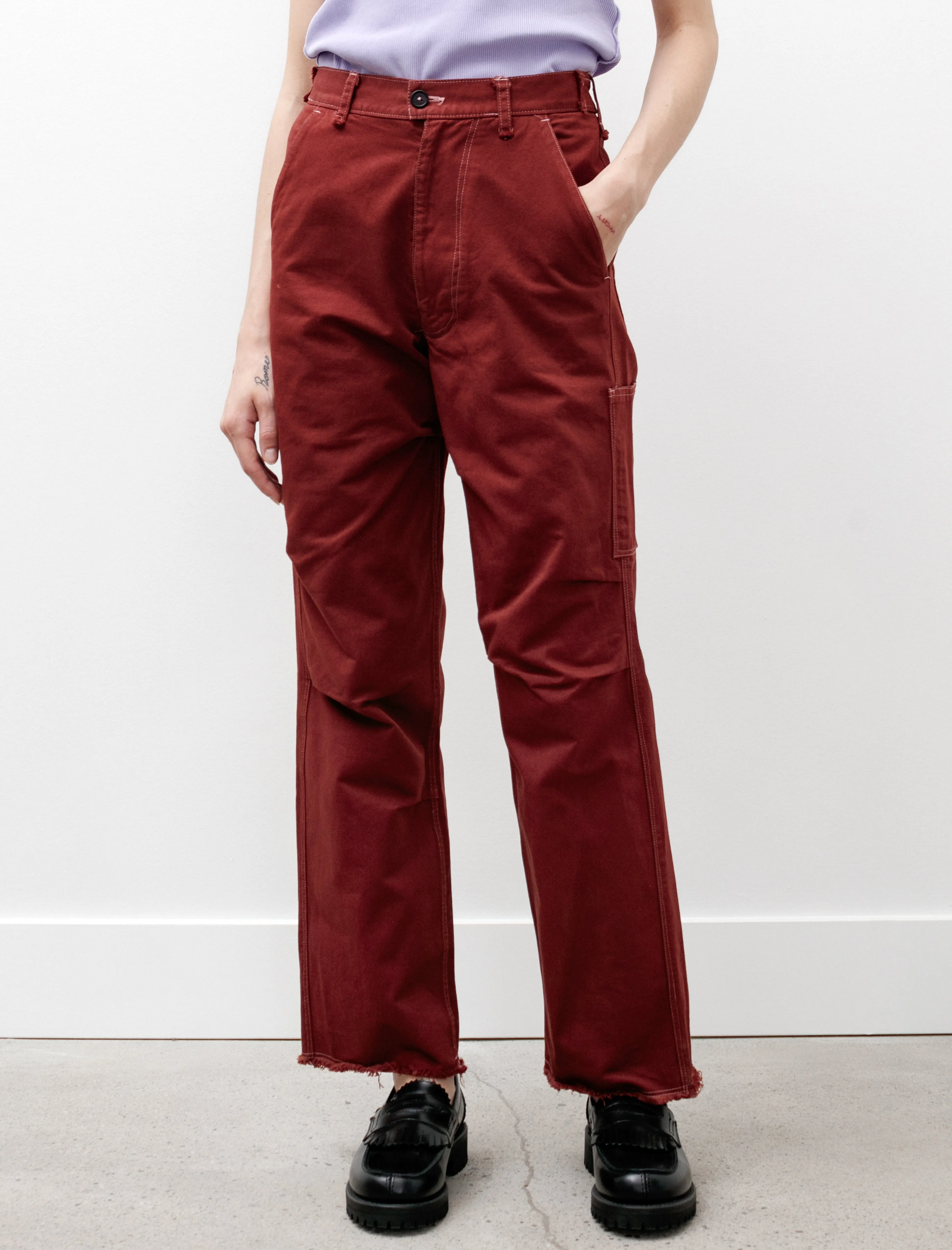 Worker Pants Heavy Twill Brick Red sold by SHOP NEIGHBOR product image thumbnail 2