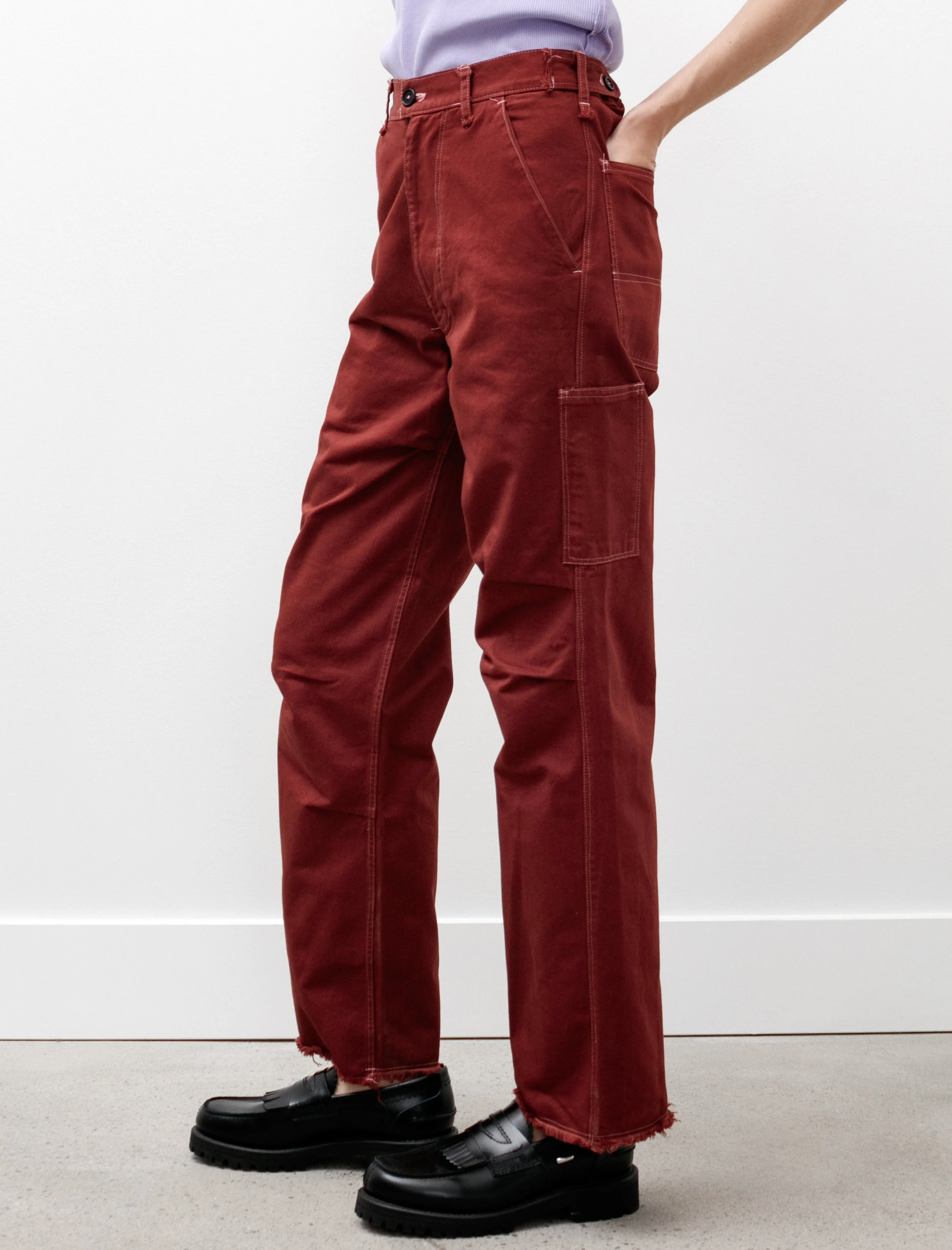 Worker Pants Heavy Twill Brick Red sold by SHOP NEIGHBOR product image thumbnail 3