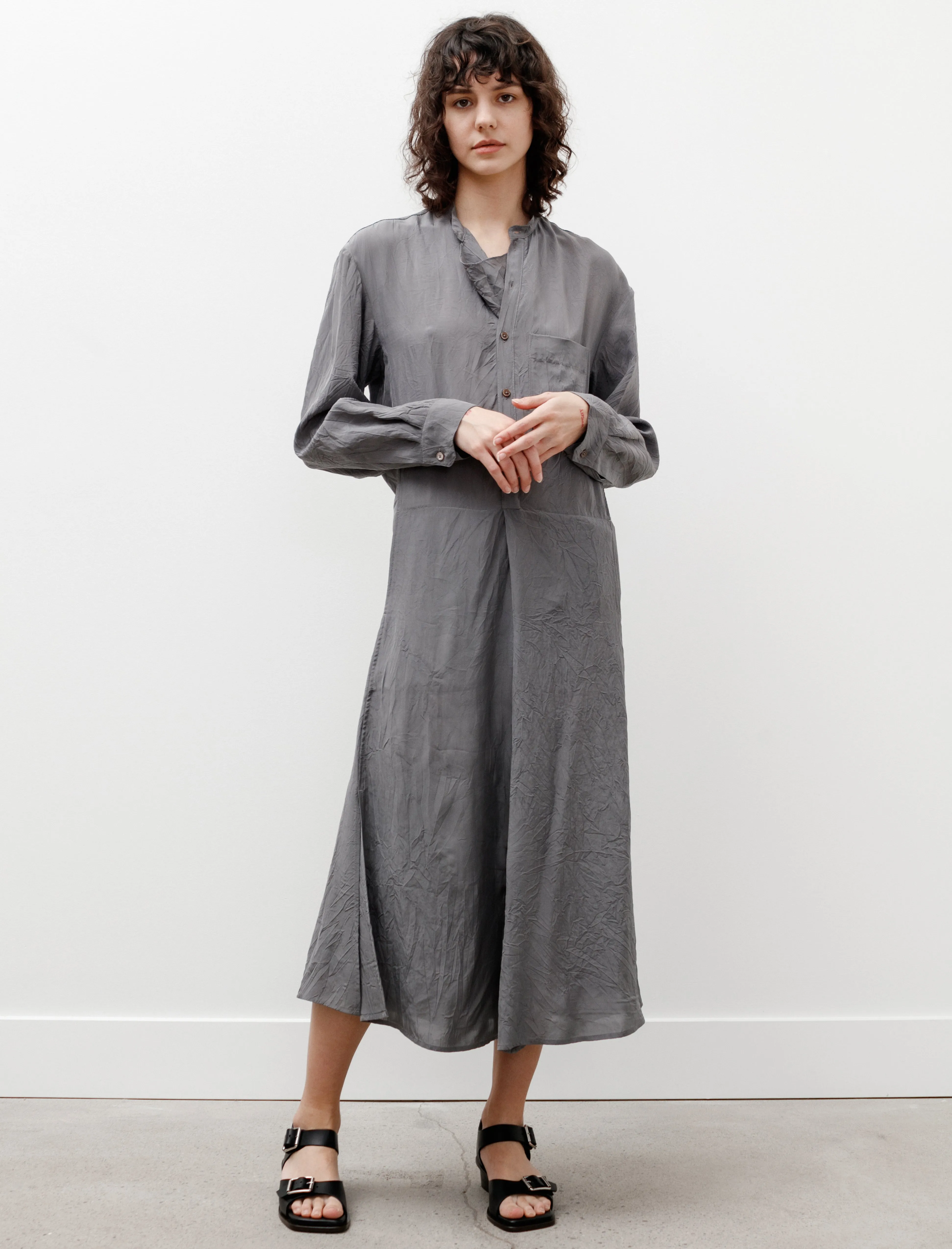Gusset Collar Shirt Dress Aluminum sold by SHOP NEIGHBOR product image thumbnail 2