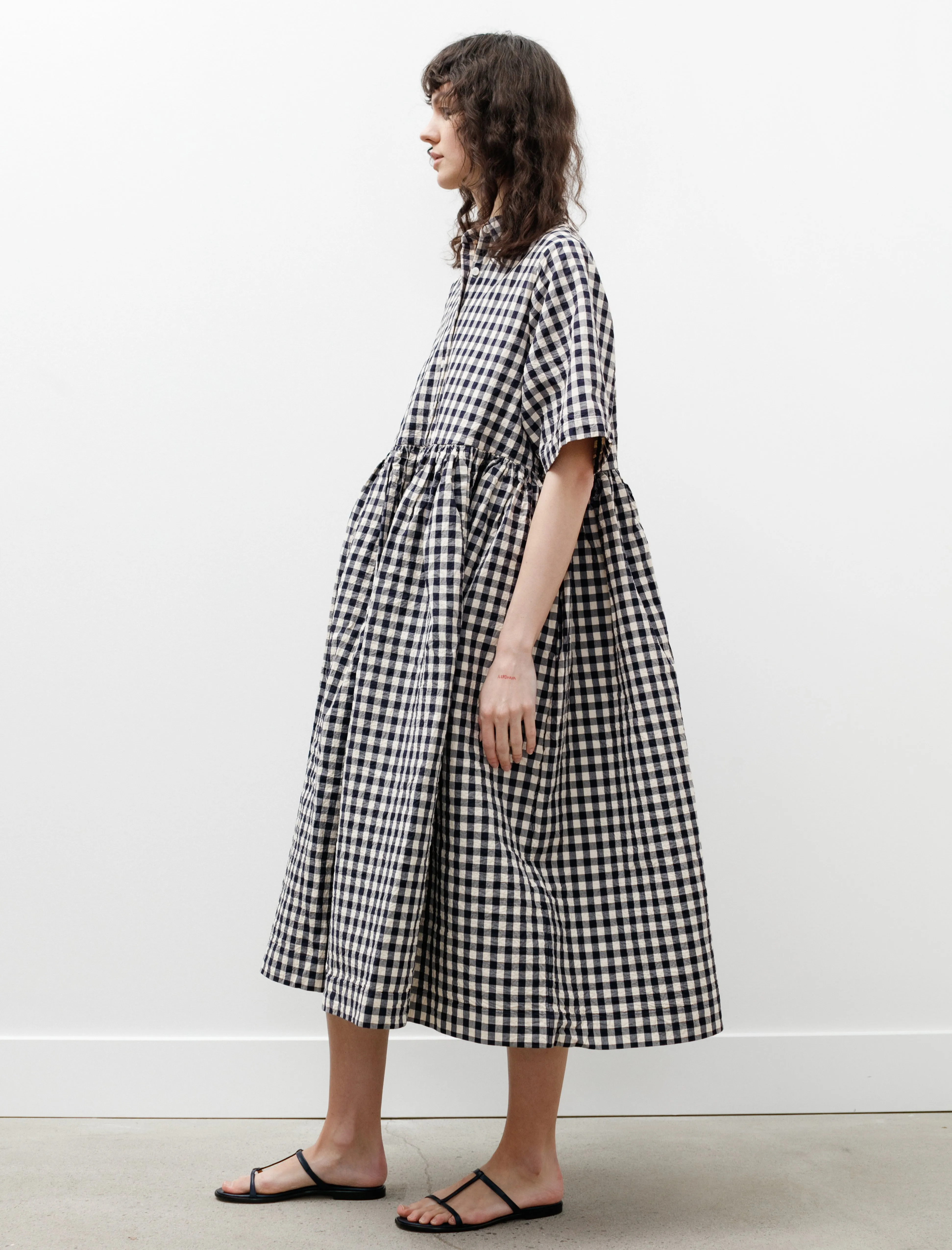Ethal Dress Navy Check sold by SHOP NEIGHBOR product image thumbnail 2