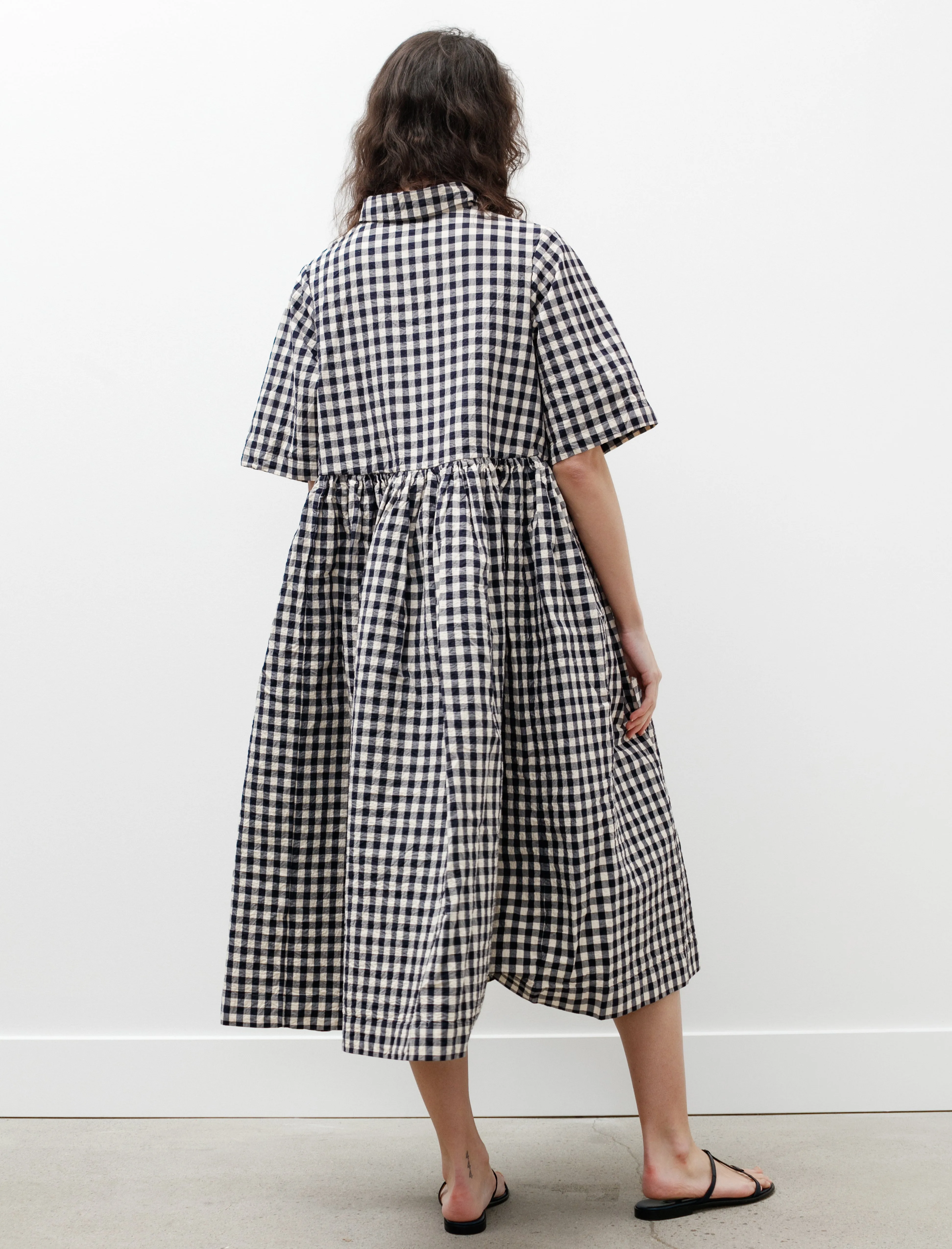 Ethal Dress Navy Check sold by SHOP NEIGHBOR product image thumbnail 3