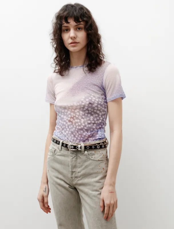 Super Slim T-Shirt Light Flowers Print sold by SHOP NEIGHBOR