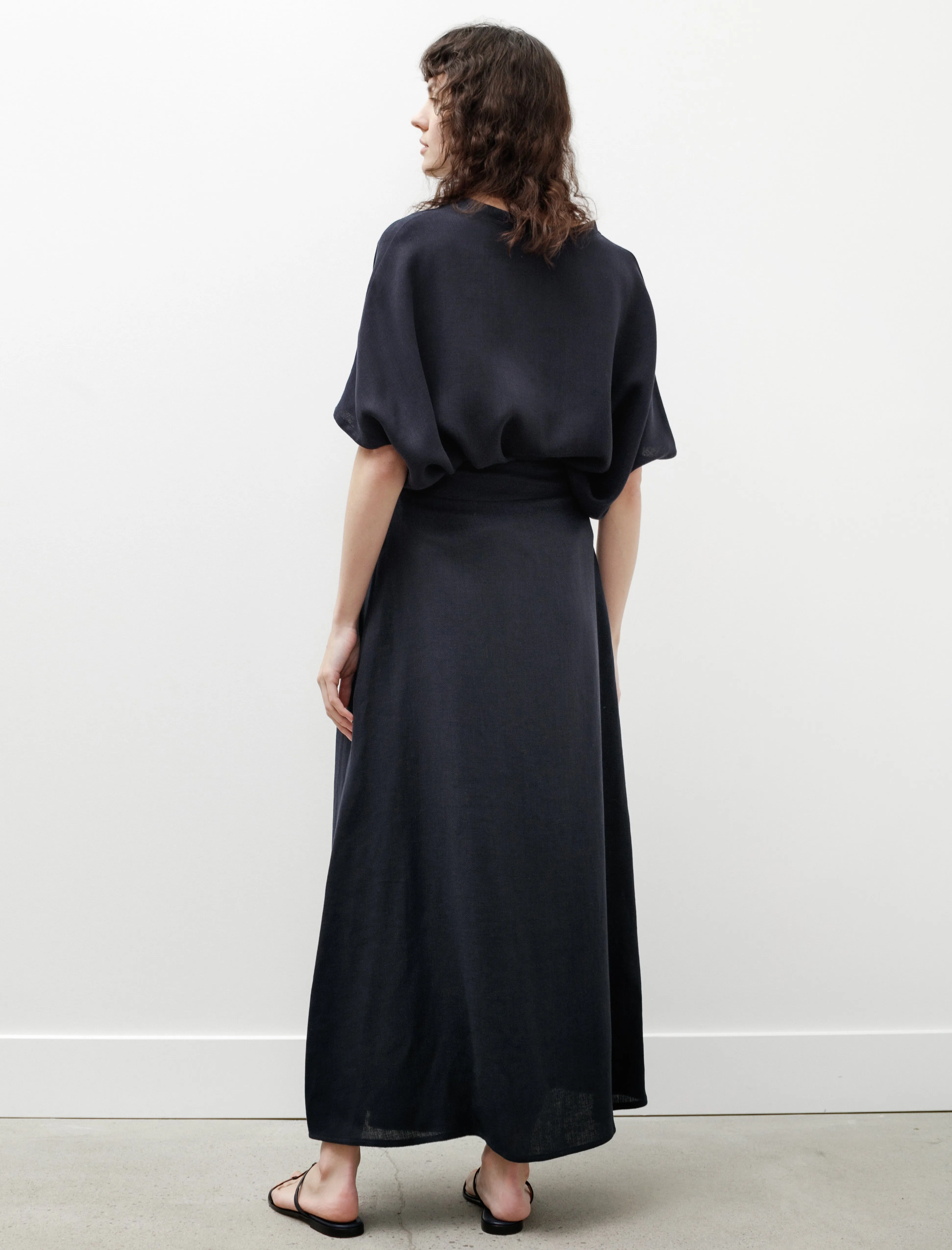 Long Skirt Linen Navy sold by SHOP NEIGHBOR product image thumbnail 4