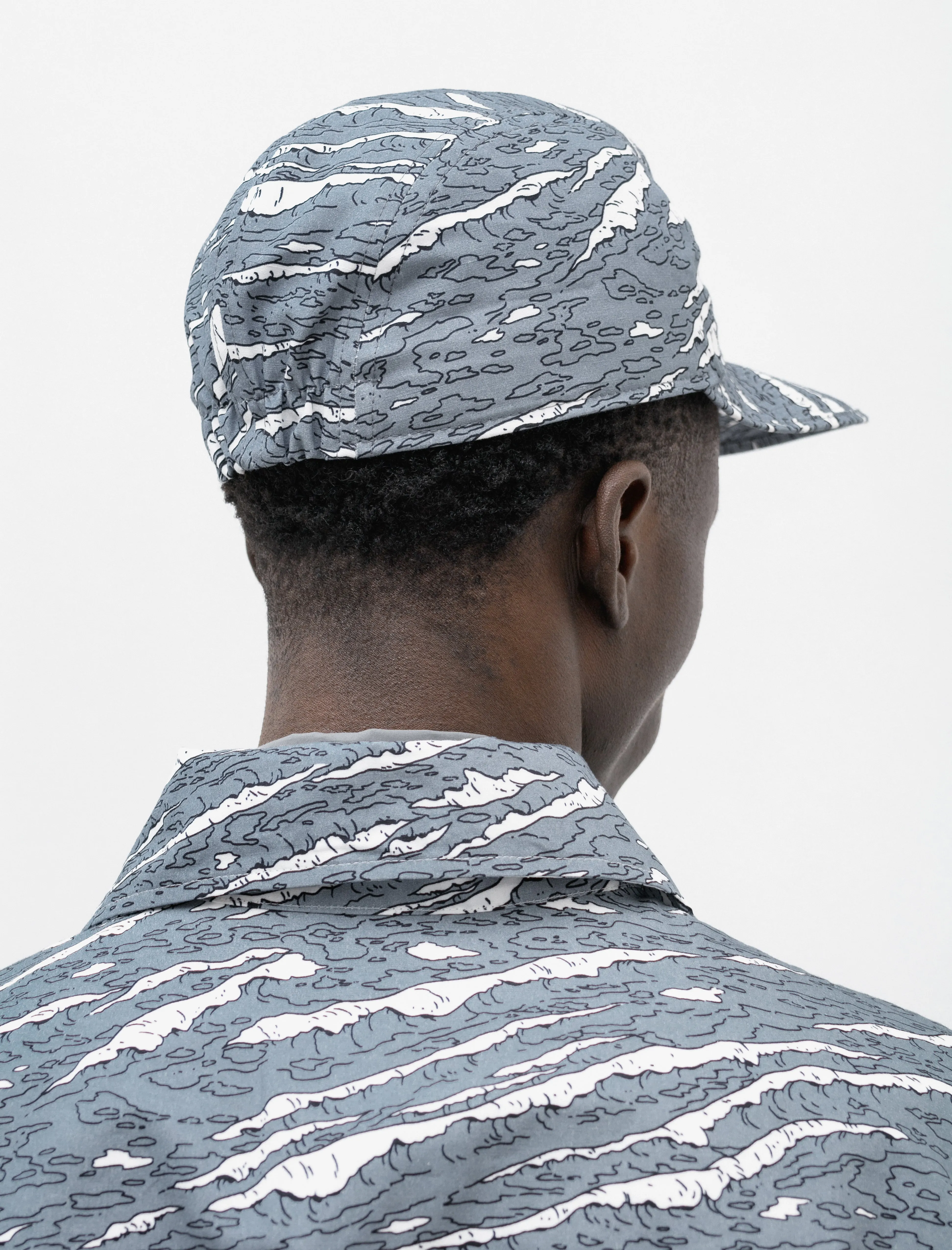Marina Cap Cotton Linen Atlantic Wave Camo sold by SHOP NEIGHBOR product image thumbnail 2