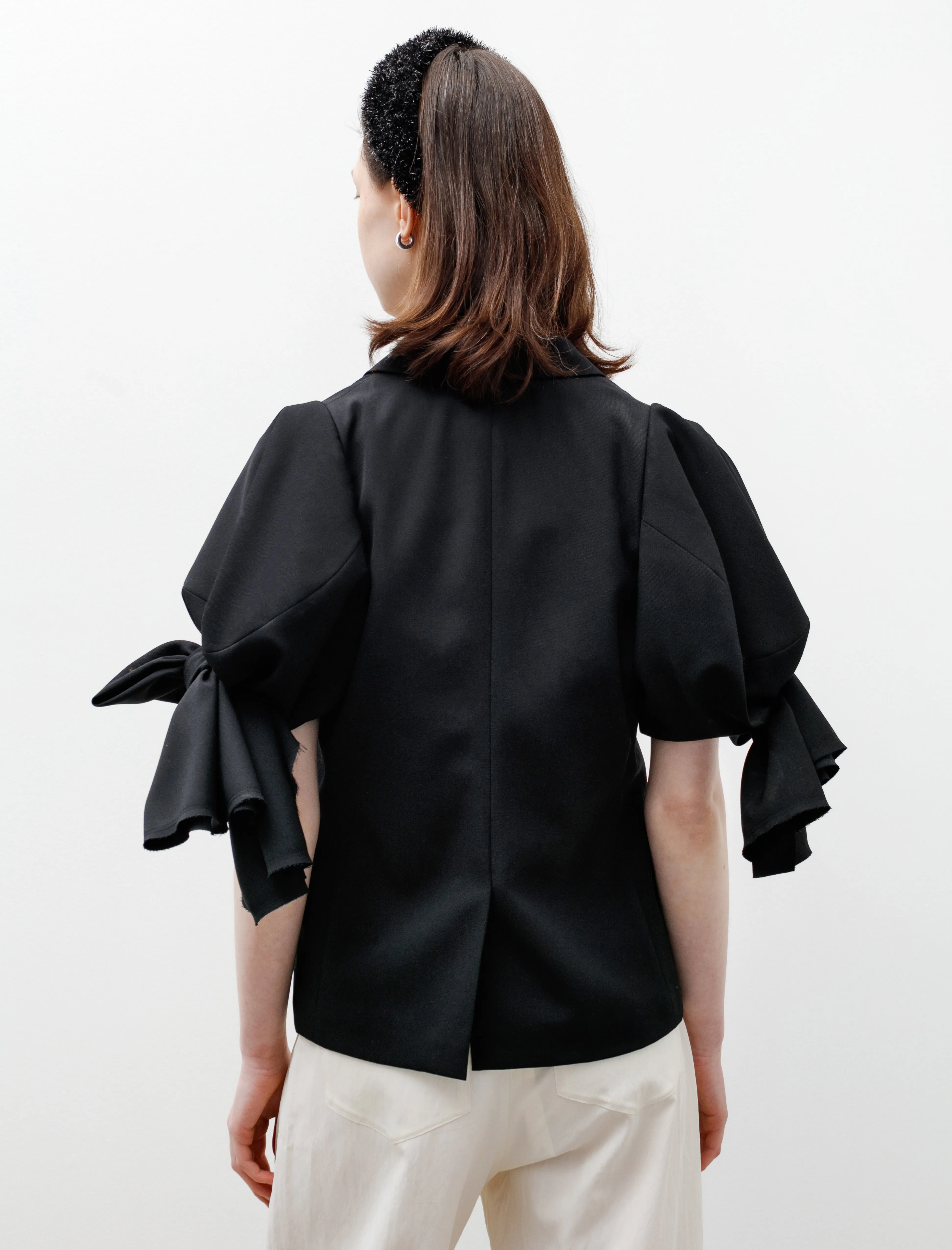Bow Sleeve Blazer Black sold by SHOP NEIGHBOR product image thumbnail 5