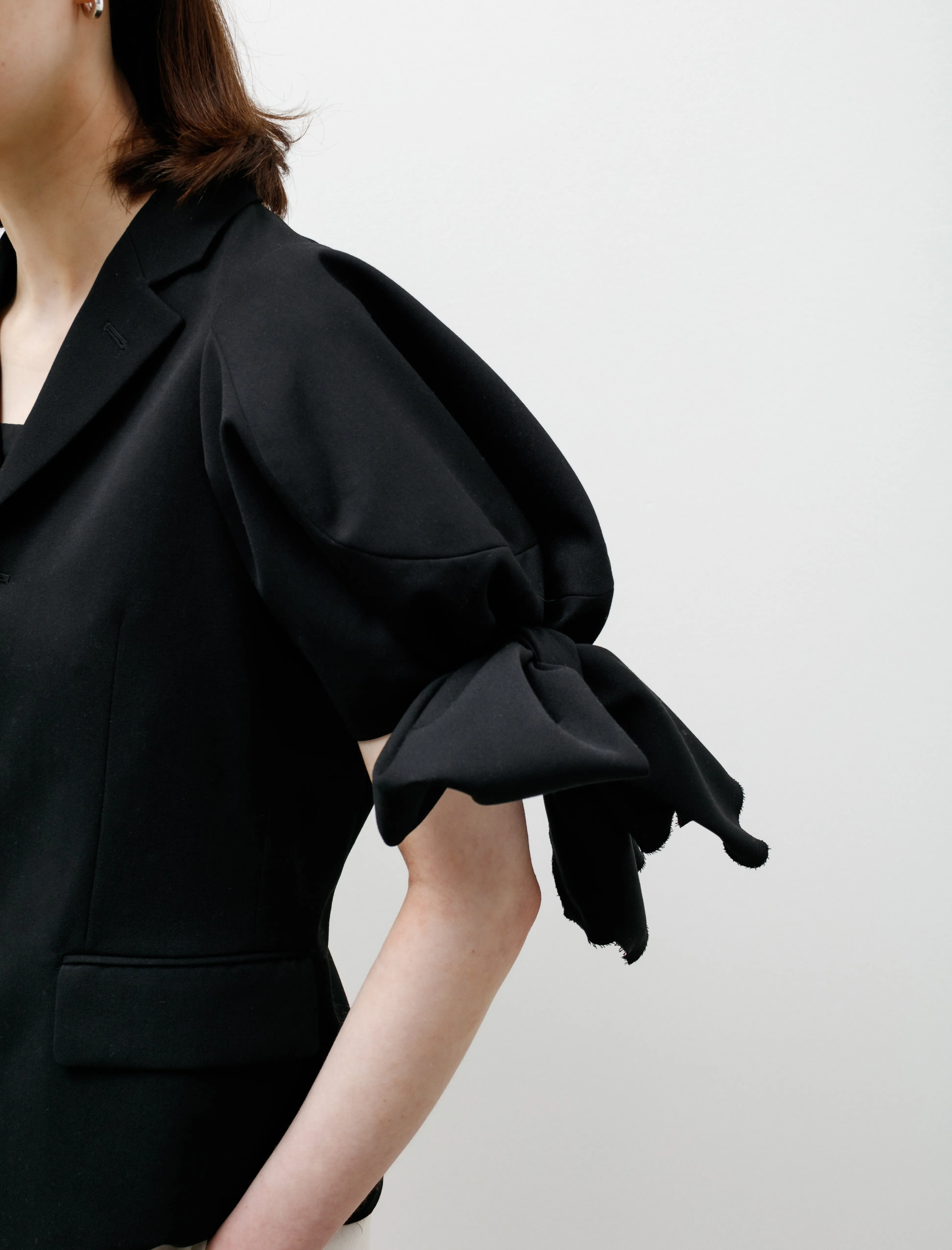 Bow Sleeve Blazer Black sold by SHOP NEIGHBOR product image thumbnail 4