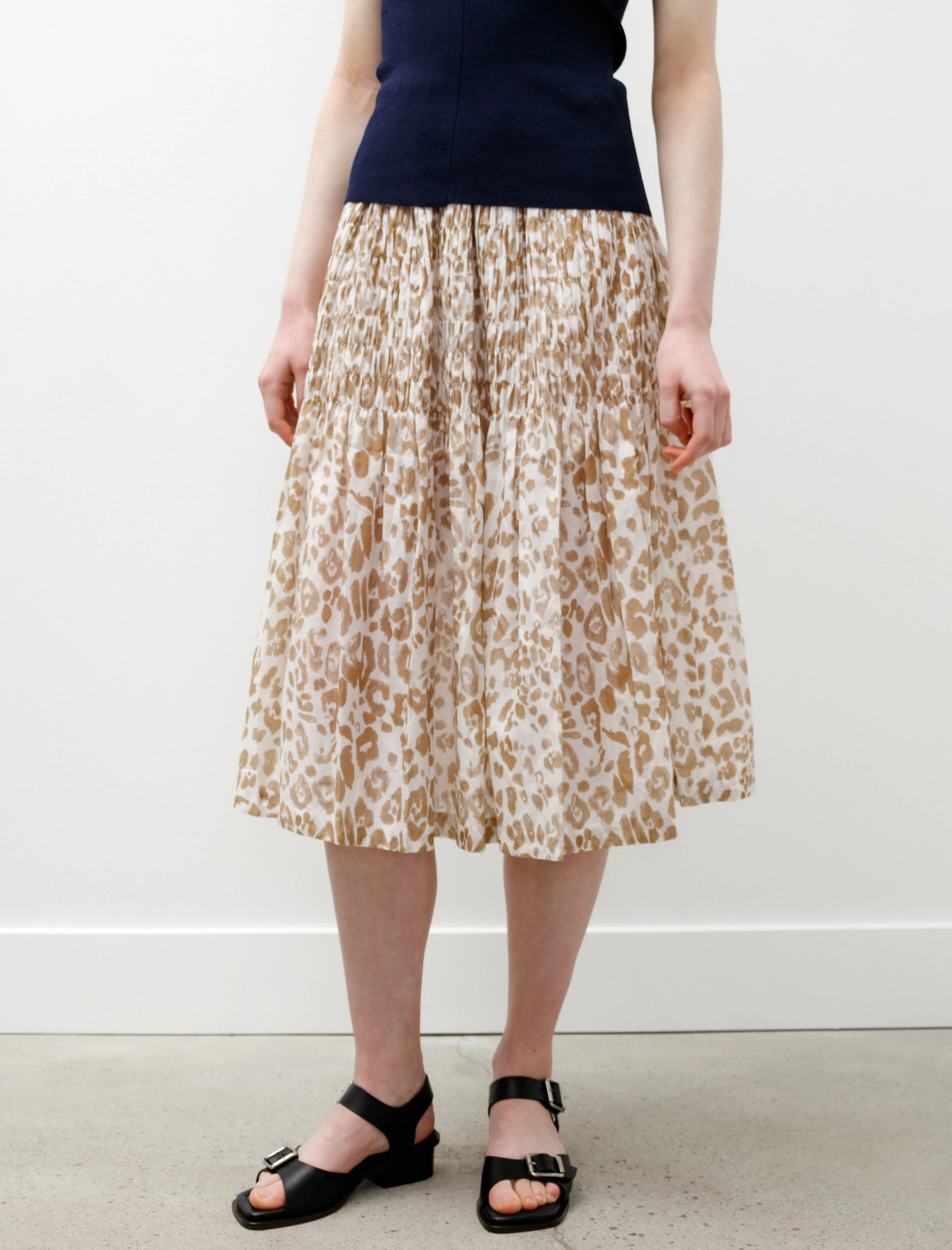 Quilted Skirt Leopard Beige sold by SHOP NEIGHBOR product image thumbnail 2