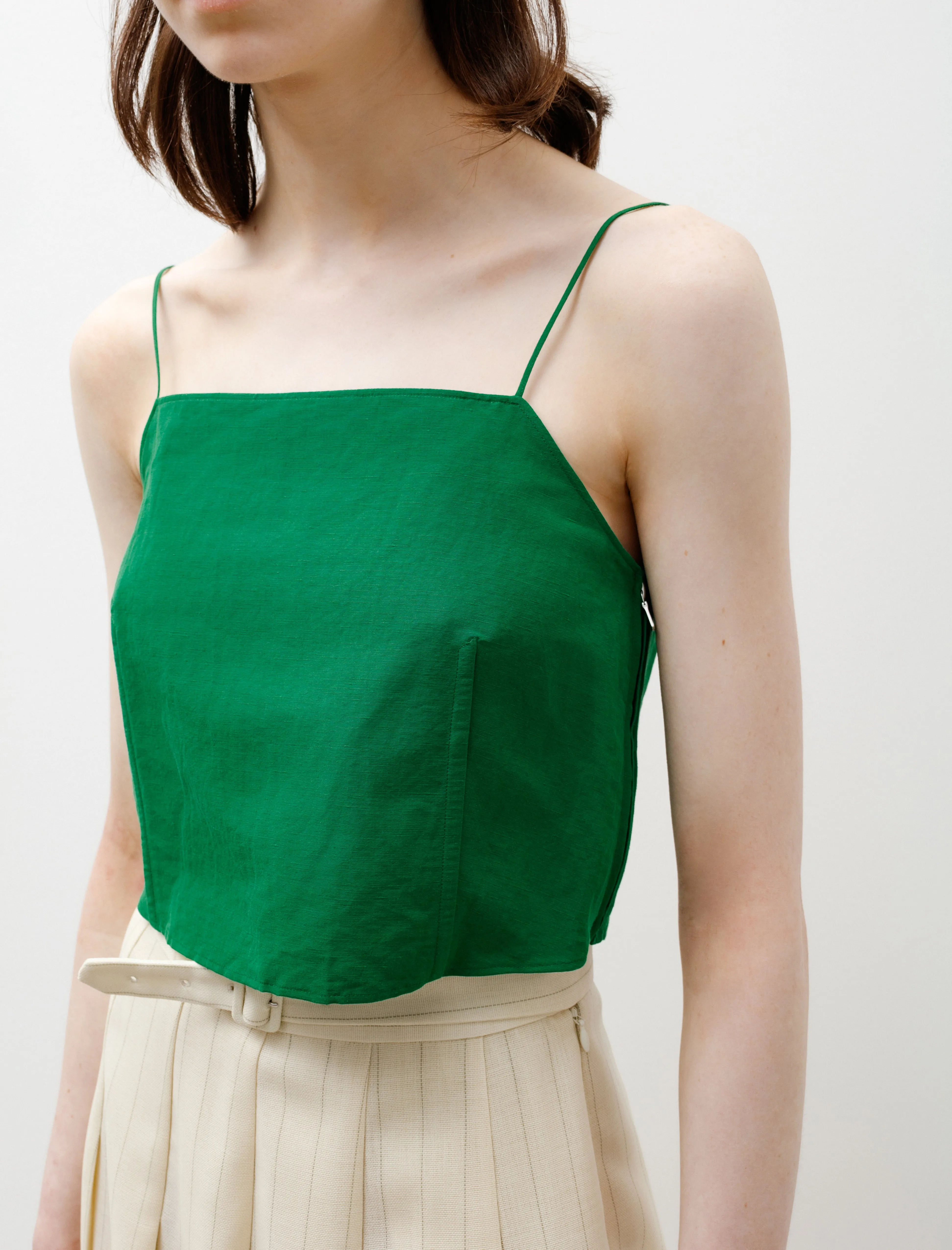 High Density Finx Linen Camisole Green sold by SHOP NEIGHBOR product image thumbnail 2
