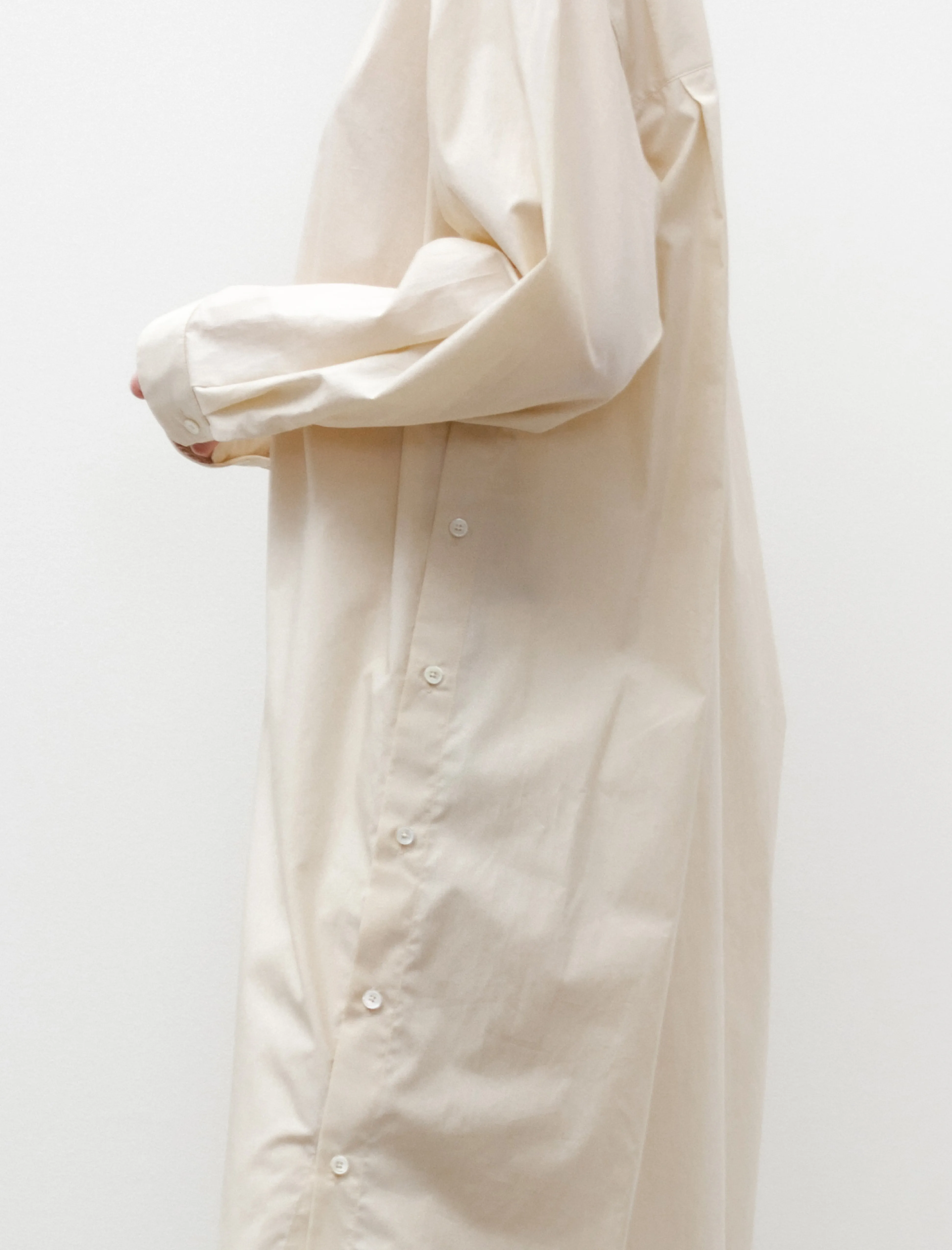 Playful Buttoned Shirt Dress Cream sold by SHOP NEIGHBOR product image thumbnail 4