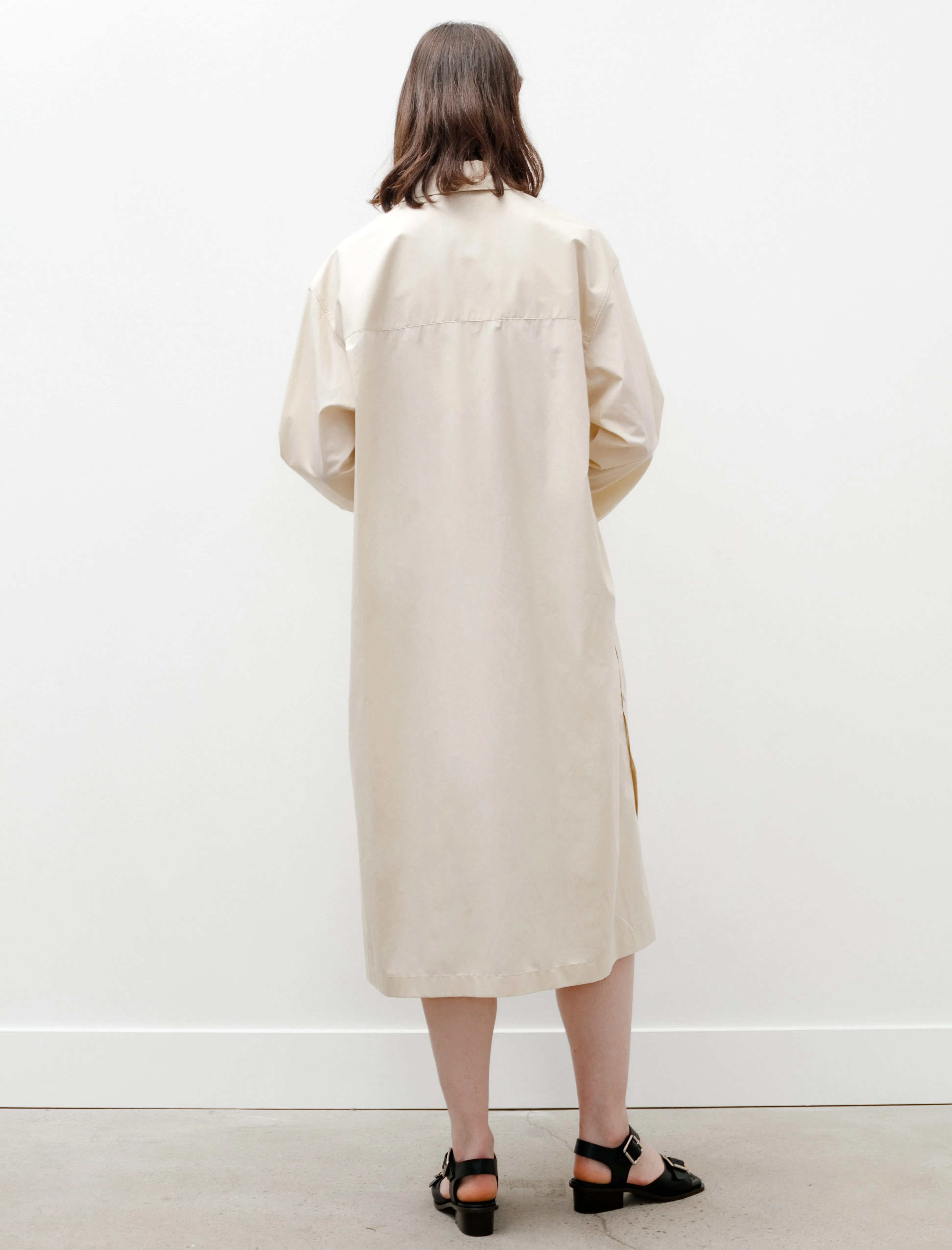 Playful Buttoned Shirt Dress Cream sold by SHOP NEIGHBOR product image thumbnail 5
