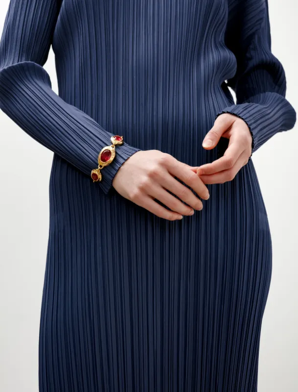 Monsieur Bracelet Gold/Fuchsia sold by SHOP NEIGHBOR