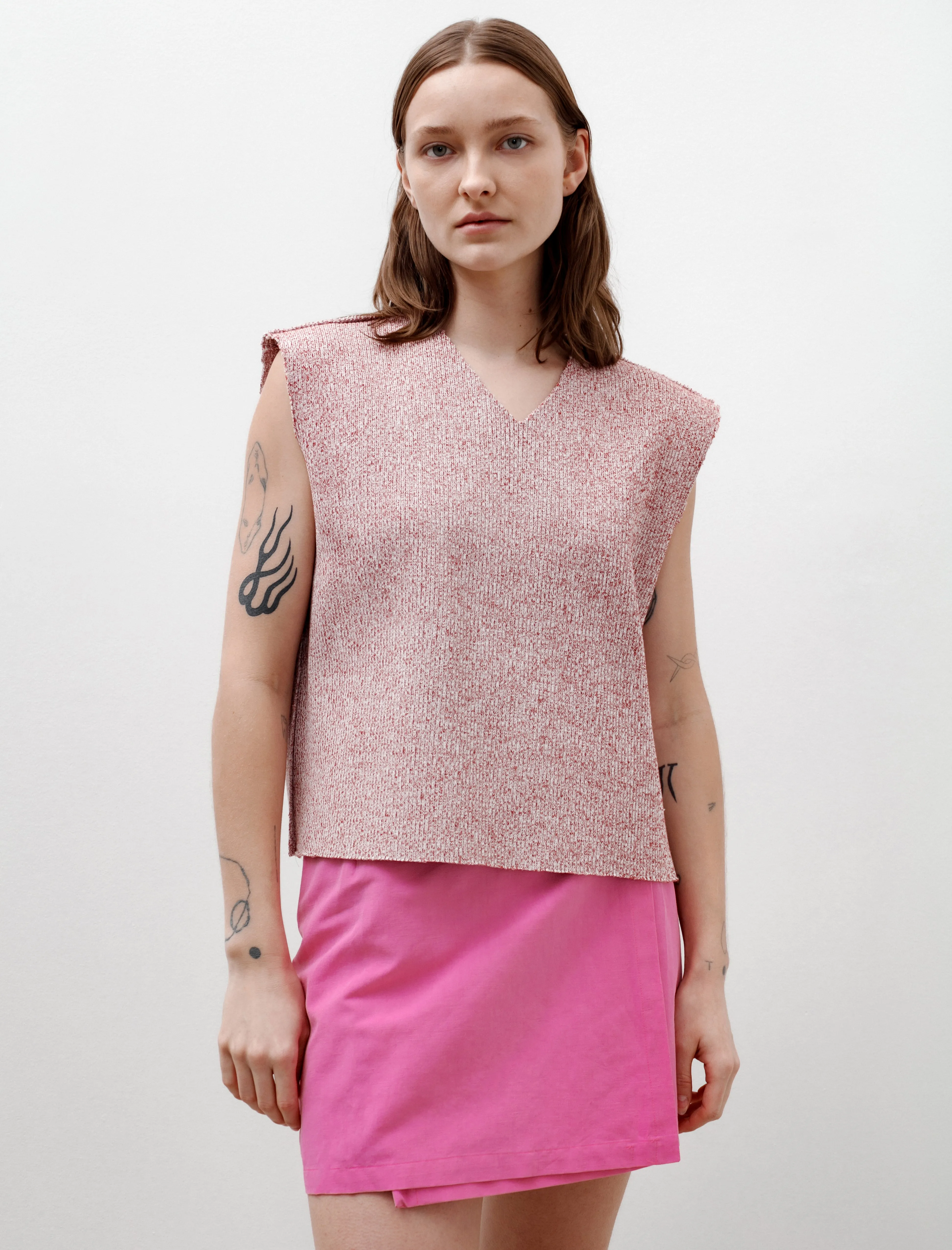 Spencer Vest Red Melange sold by SHOP NEIGHBOR
