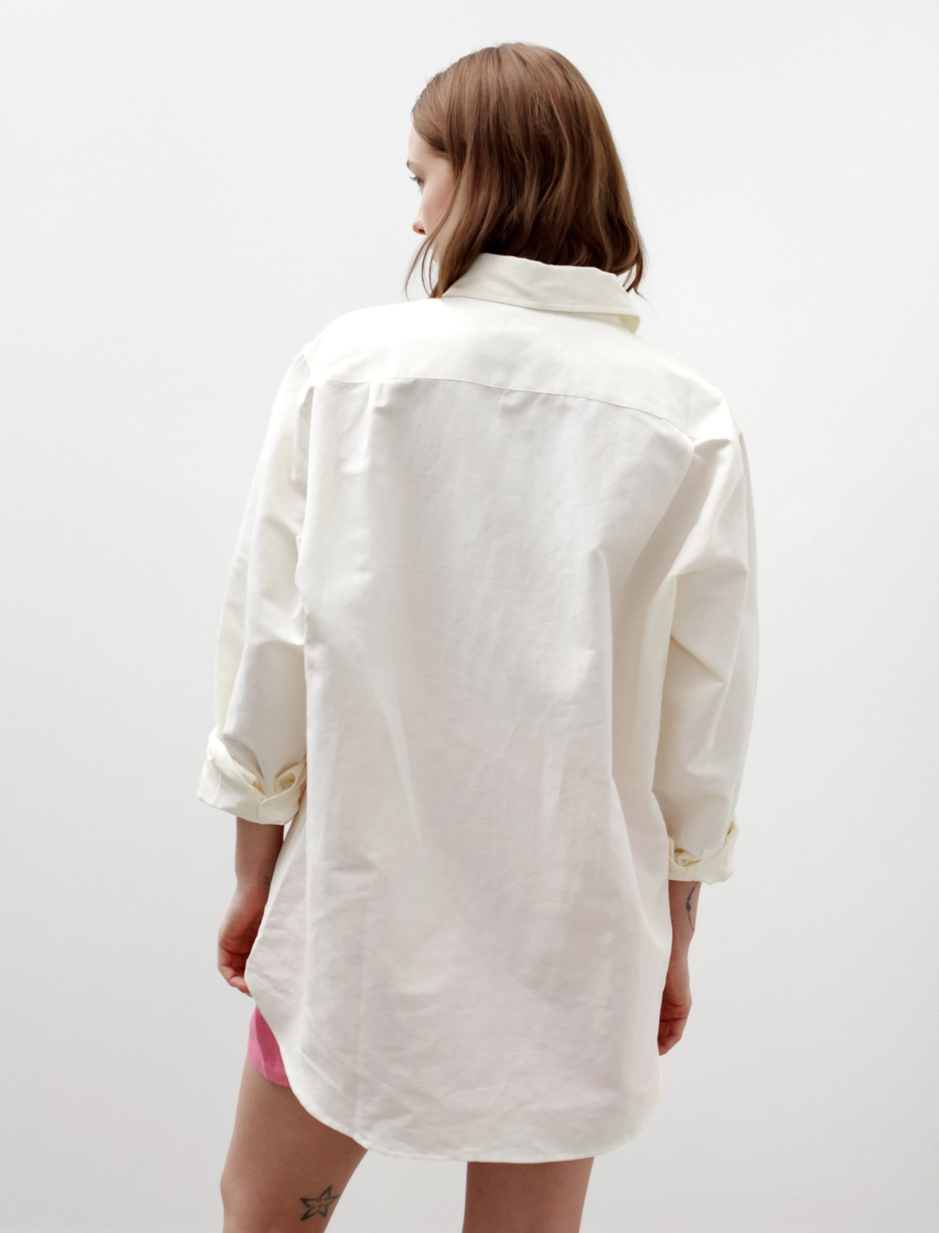 Linen Shirt White sold by SHOP NEIGHBOR product image thumbnail 5