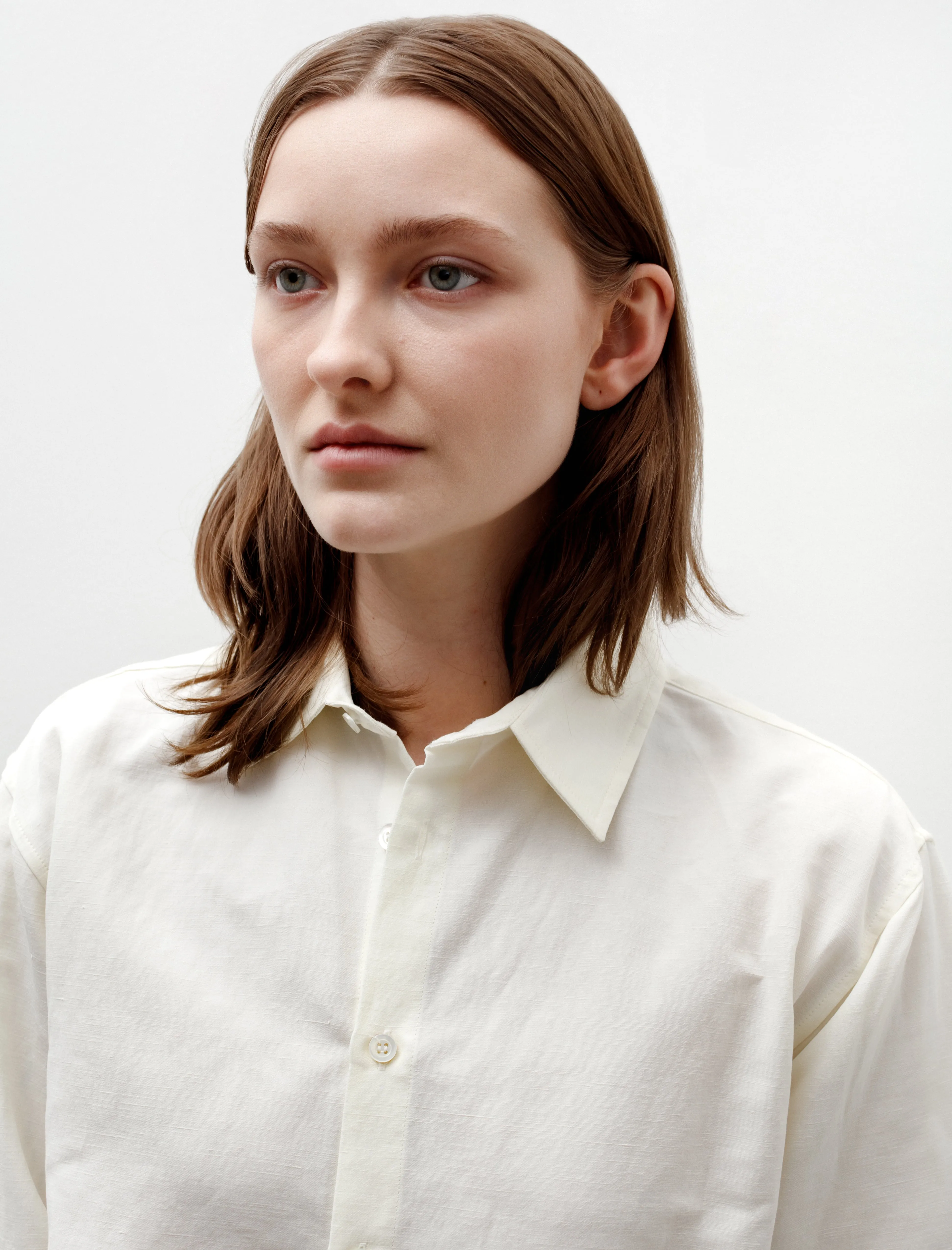 Linen Shirt White sold by SHOP NEIGHBOR product image thumbnail 4