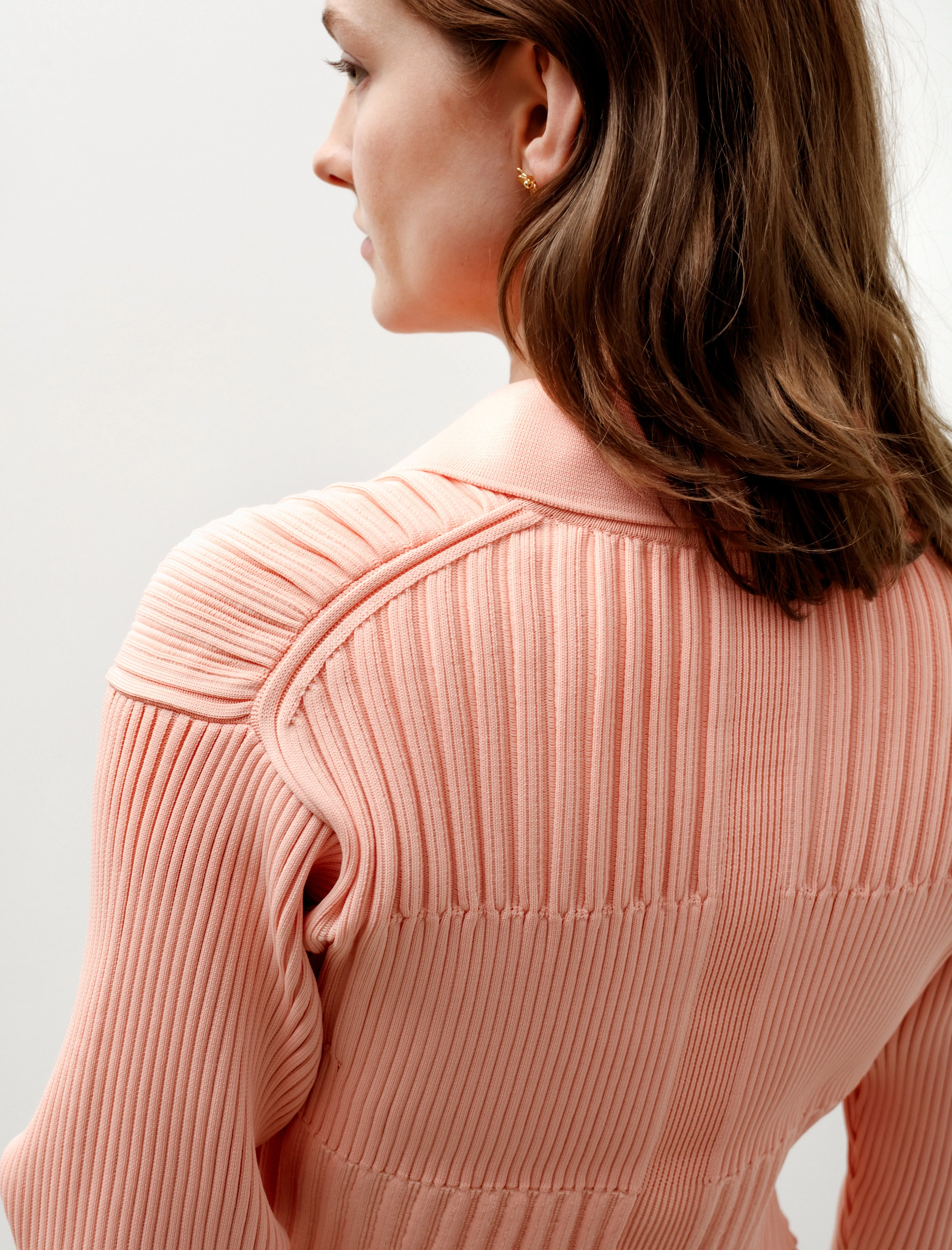 Fluted Cardigan 2 Salmon sold by SHOP NEIGHBOR product image thumbnail 5