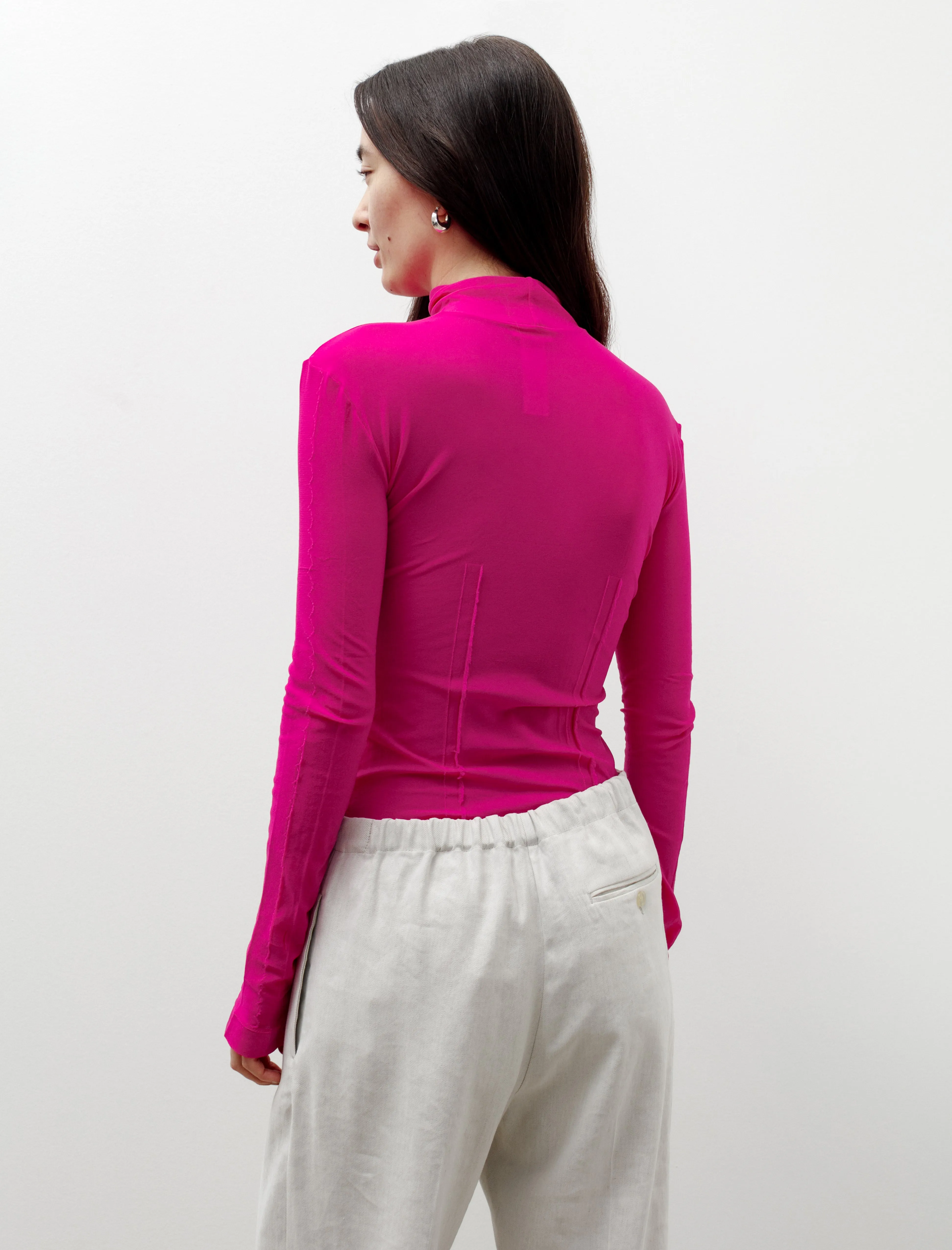 Highneck Seamless Top Fuchsia sold by SHOP NEIGHBOR product image thumbnail 3