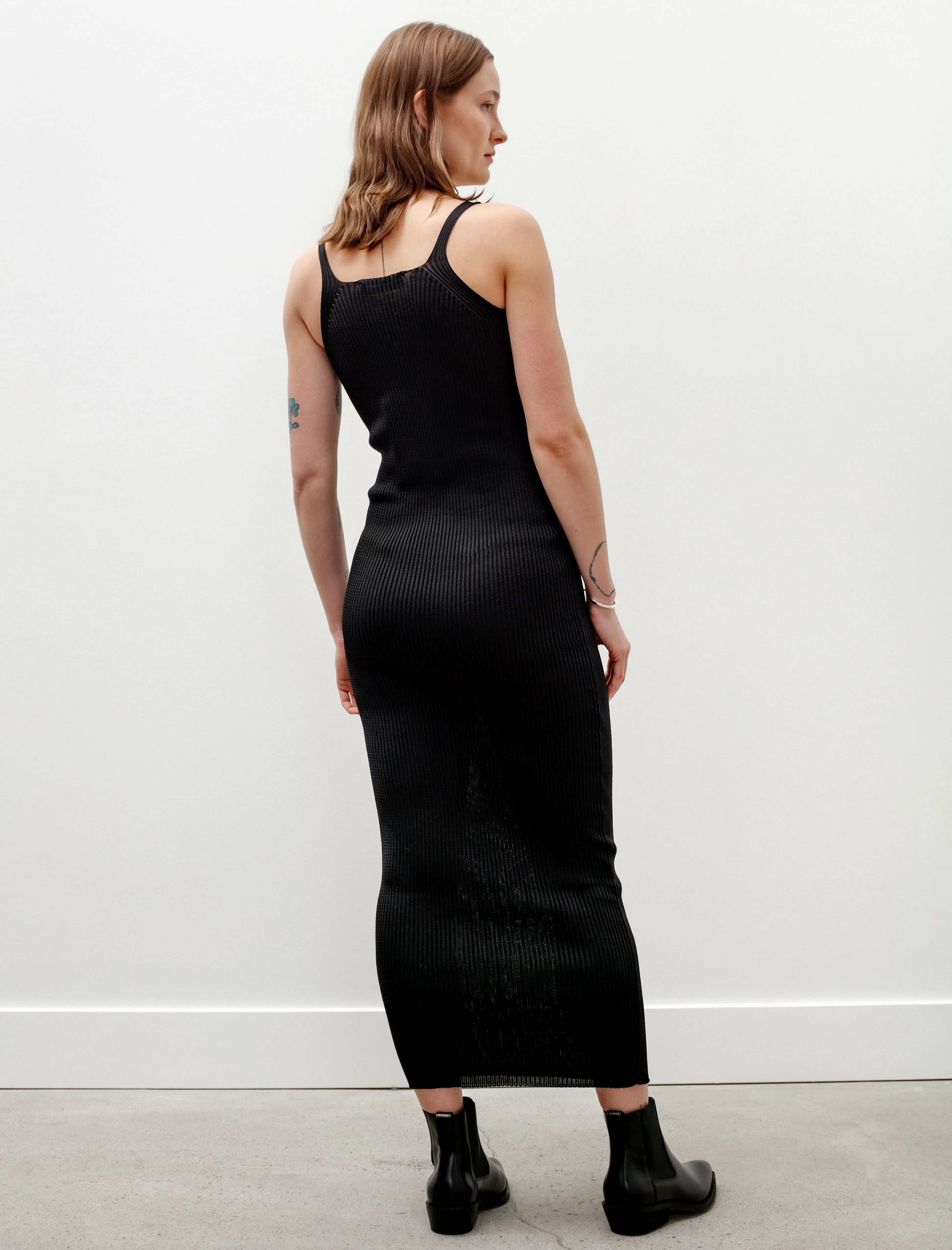 Knitted Singlet Dress Super Black Performance Poly sold by SHOP NEIGHBOR product image thumbnail 3