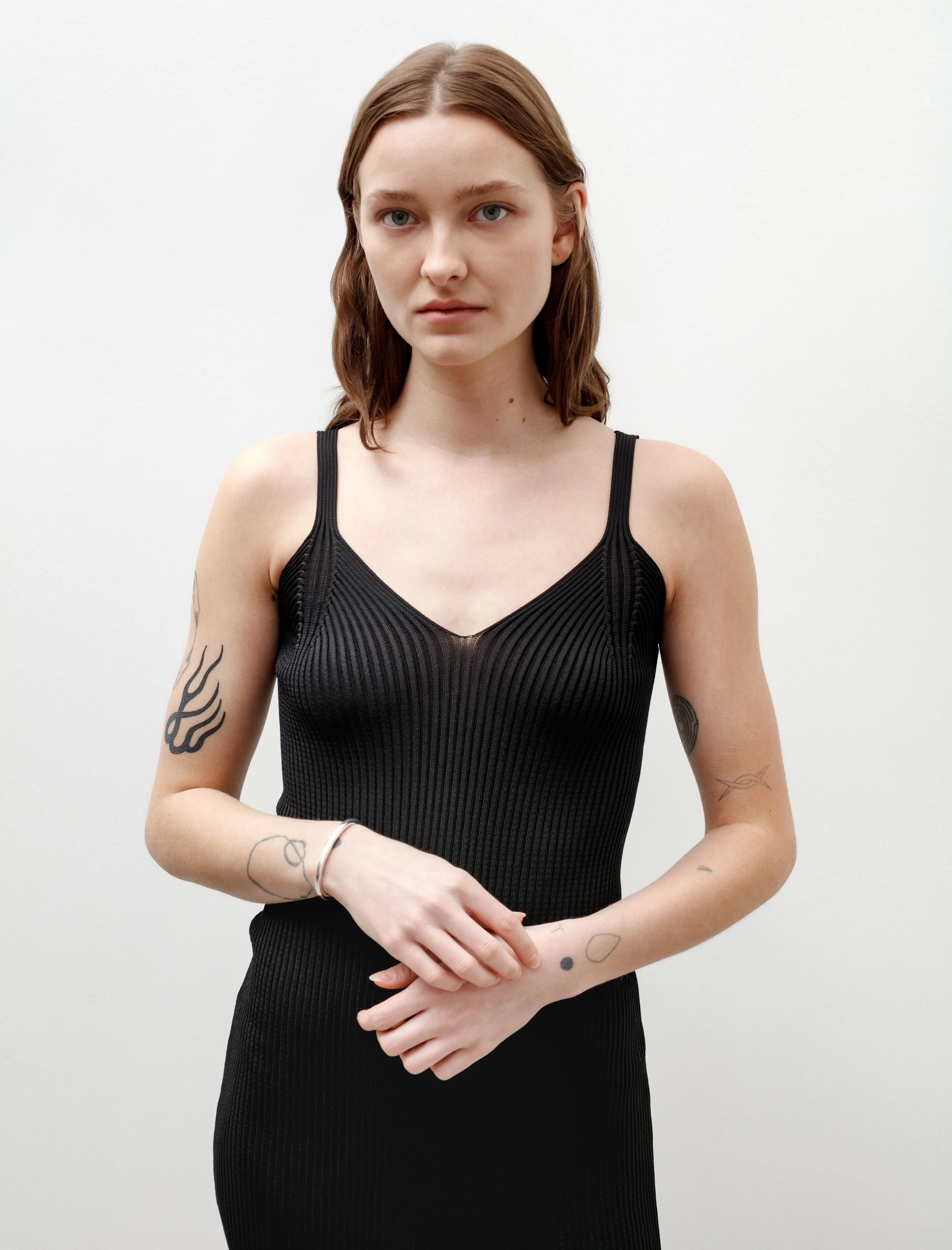 Knitted Singlet Dress Super Black Performance Poly sold by SHOP NEIGHBOR product image thumbnail 5