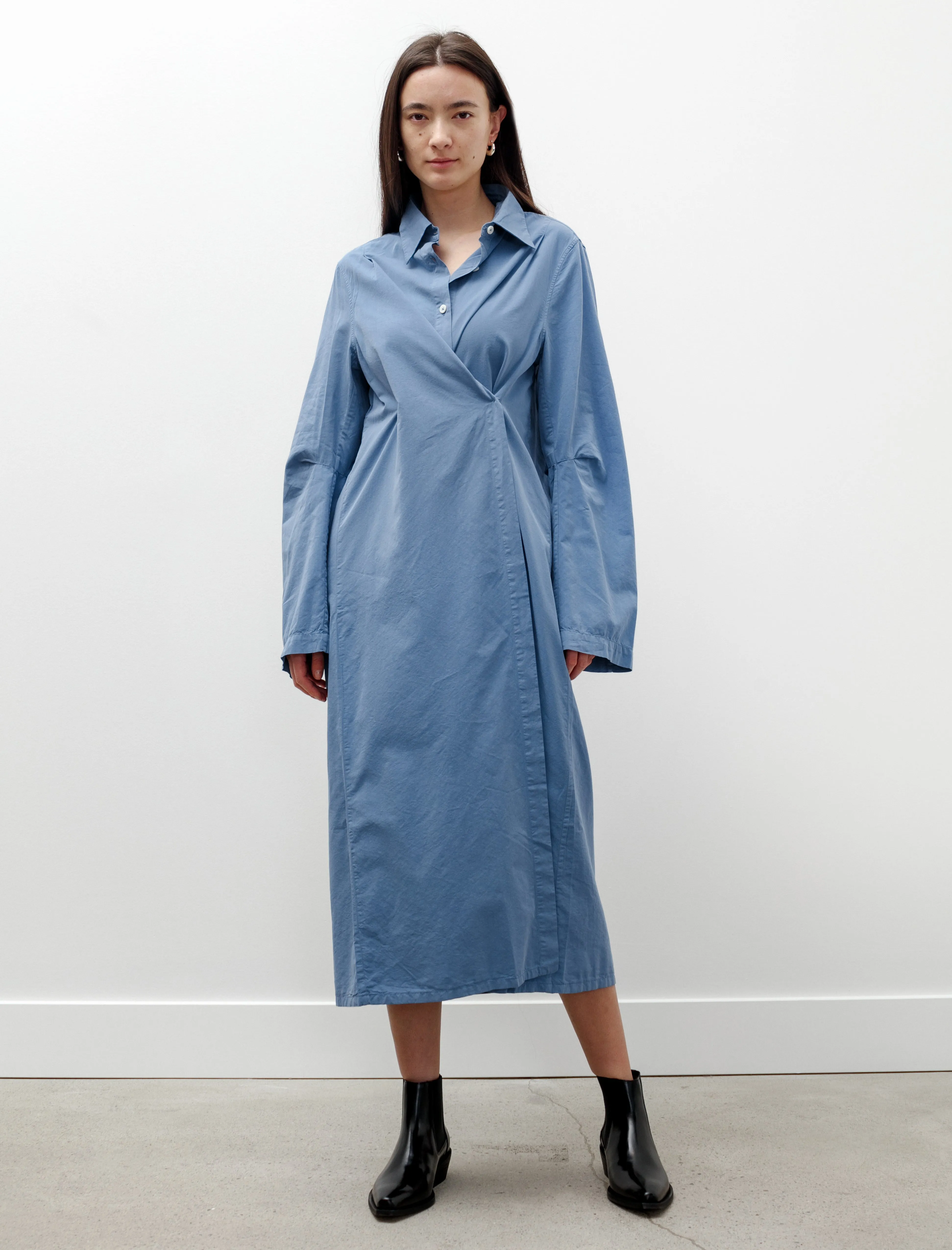 Machine Dress Antique Blue Peached Cupro sold by SHOP NEIGHBOR product image thumbnail 2