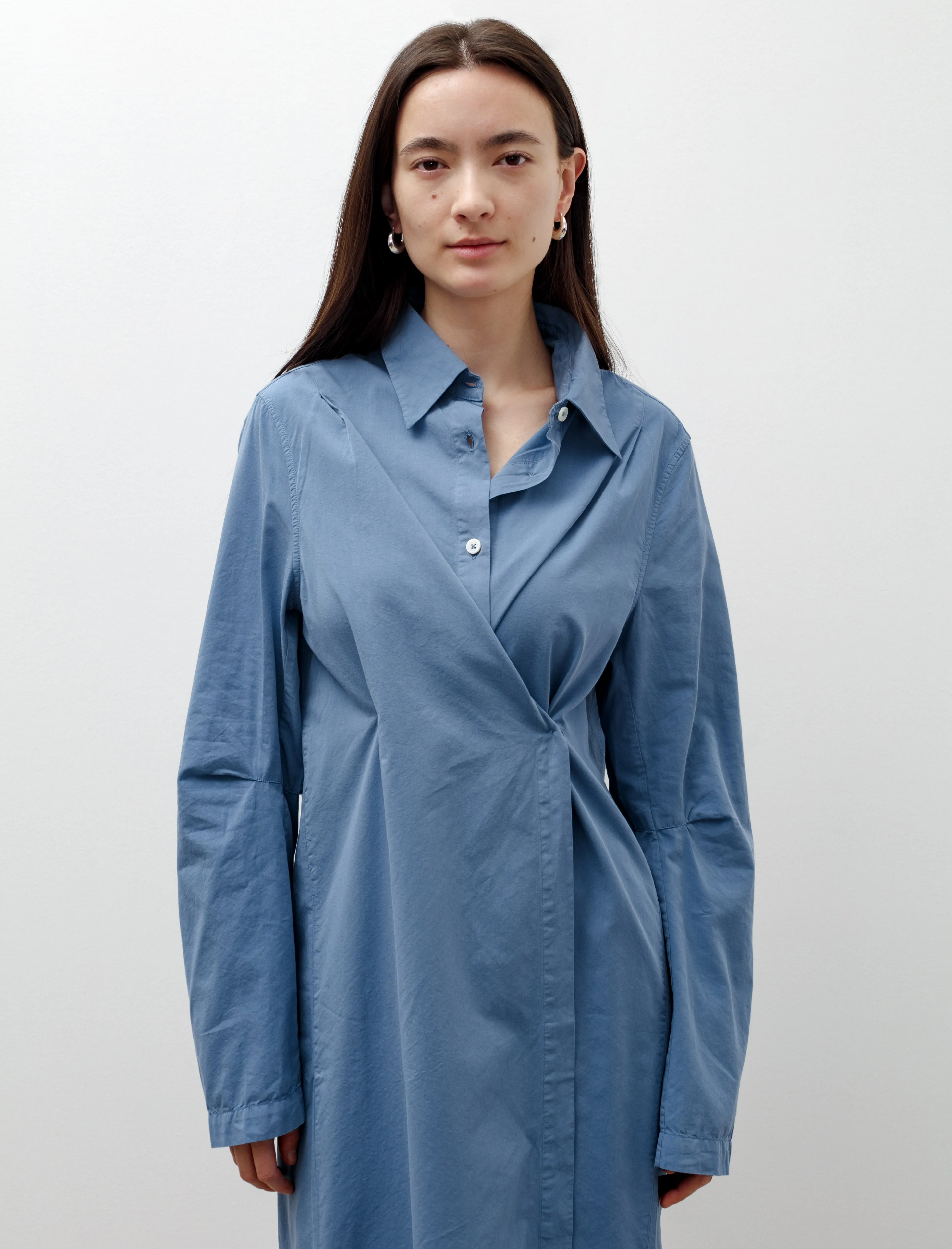 Machine Dress Antique Blue Peached Cupro sold by SHOP NEIGHBOR product image thumbnail 3