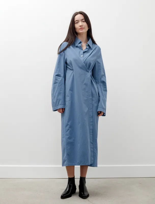 Machine Dress Antique Blue Peached Cupro made by Our Legacy Womens