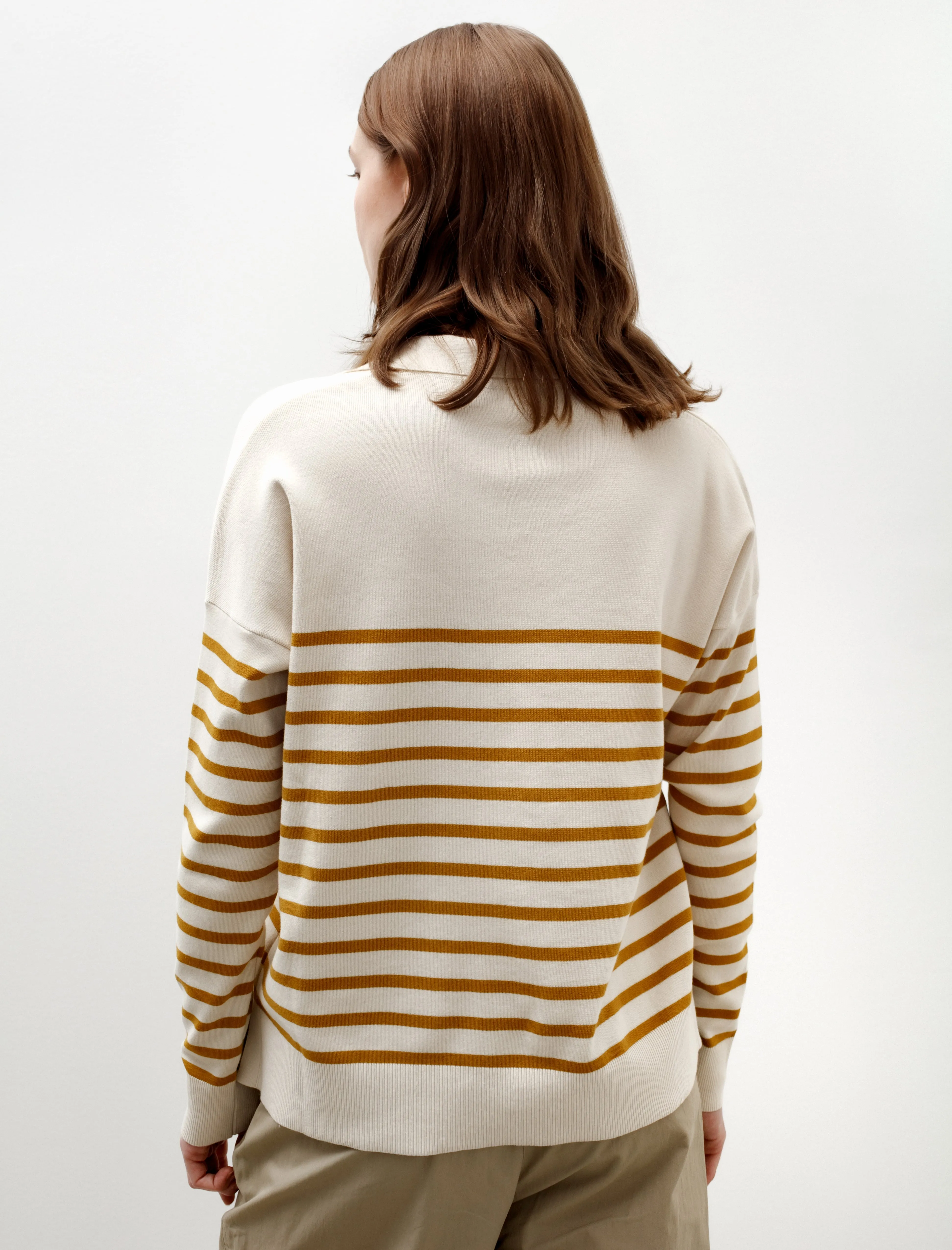 Open Neck Jumper Ecru/Cider sold by SHOP NEIGHBOR product image thumbnail 4