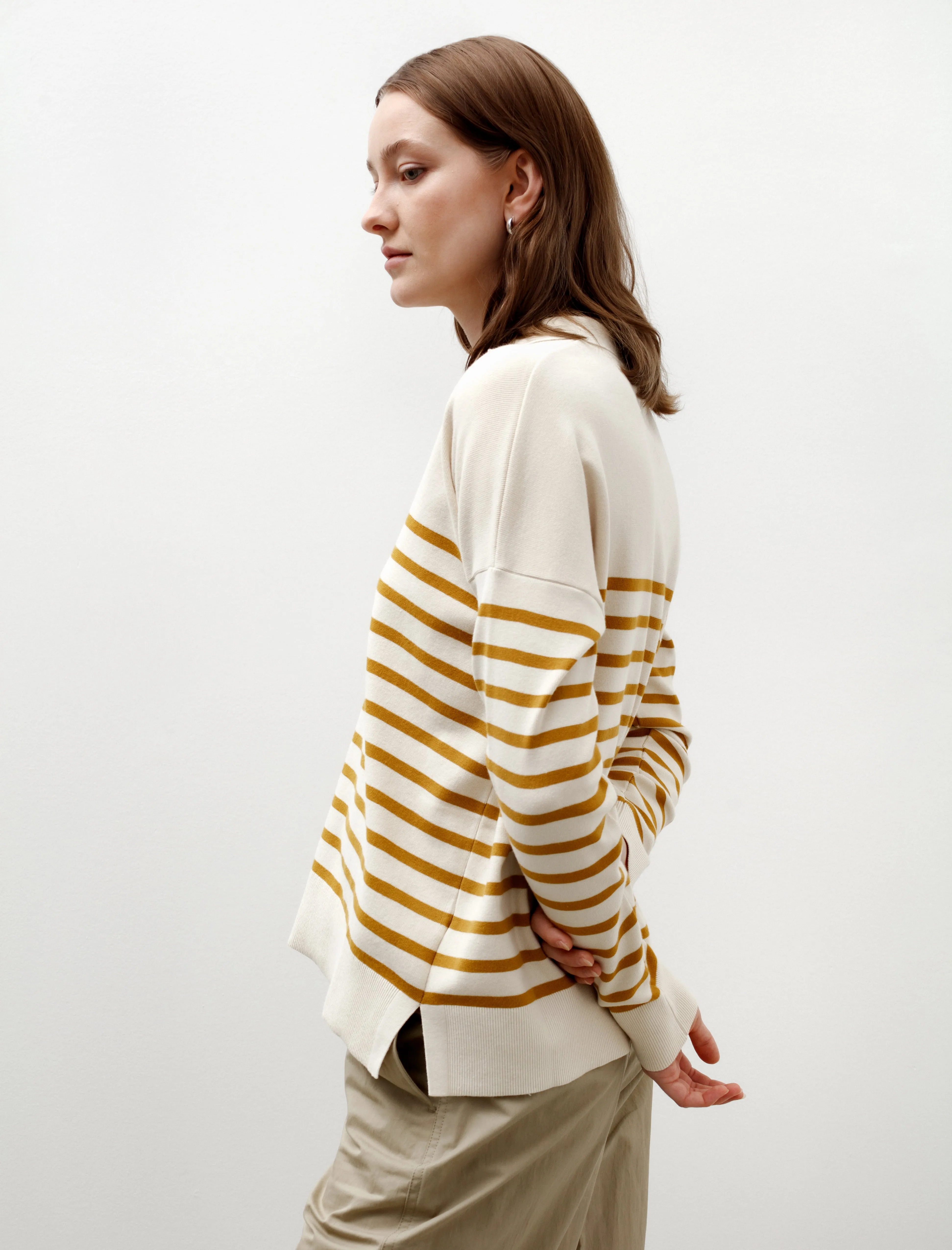 Open Neck Jumper Ecru/Cider sold by SHOP NEIGHBOR product image thumbnail 3