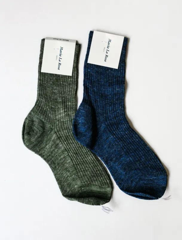 Linen Melange Socks made by SHOP NEIGHBOR