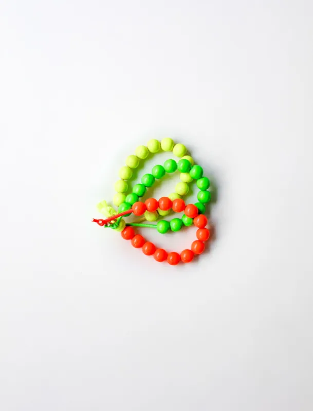 Perlen Haargumi Neon Mix made by SHOP NEIGHBOR