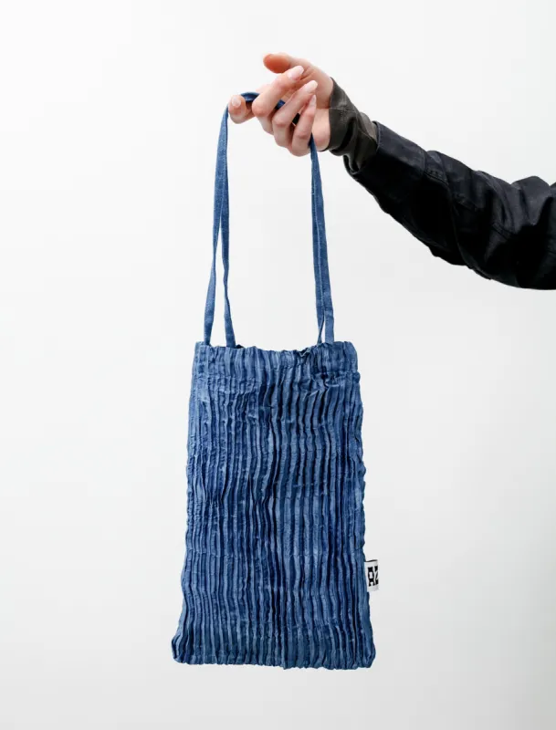 Plissé Bag Dark Indigo made by SHOP NEIGHBOR