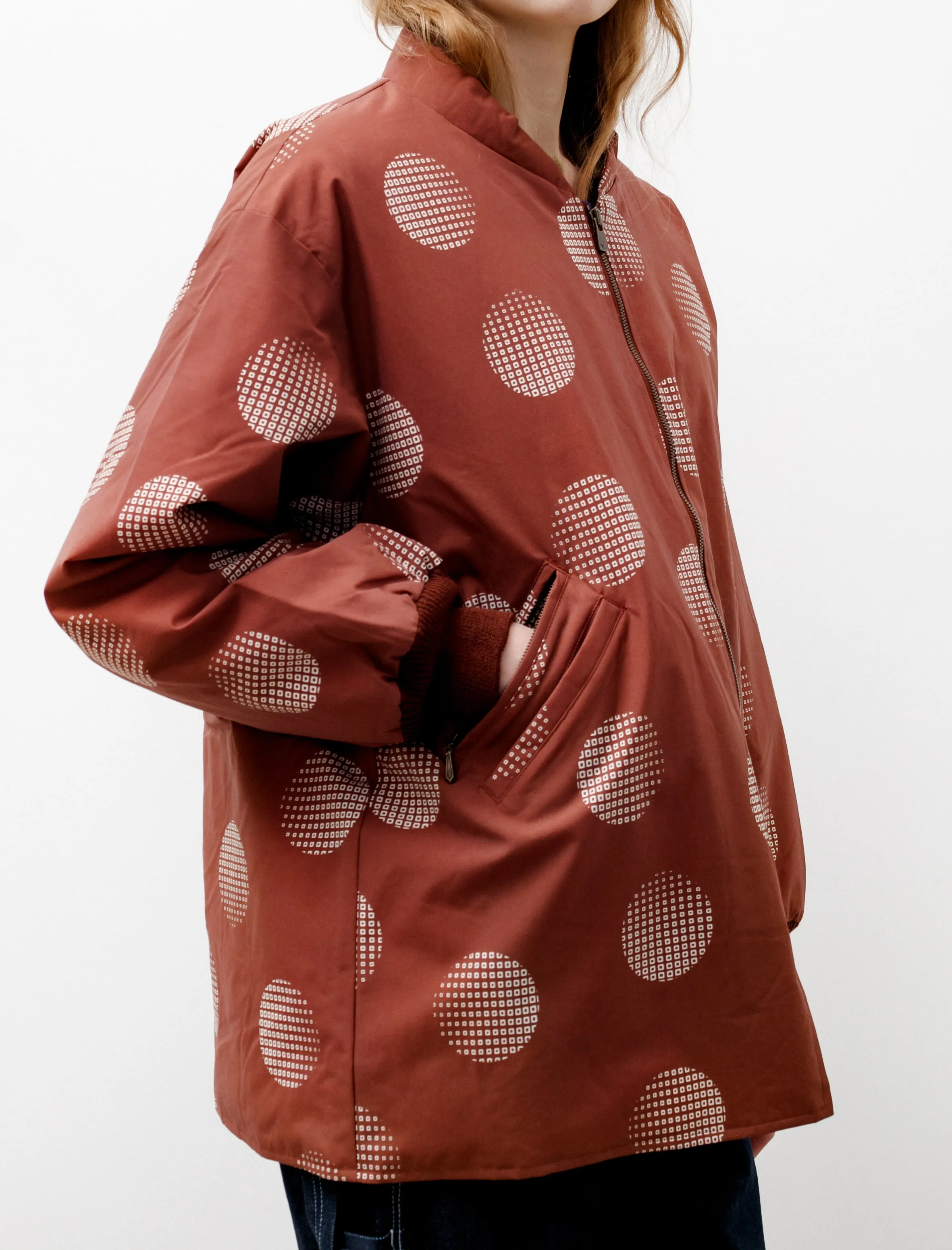 Sur Coat Printed Nylon Brick Brown sold by SHOP NEIGHBOR product image thumbnail 3