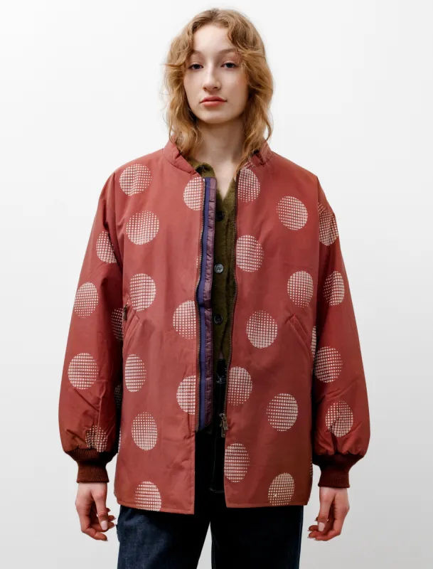 Sur Coat Printed Nylon Brick Brown sold by SHOP NEIGHBOR
