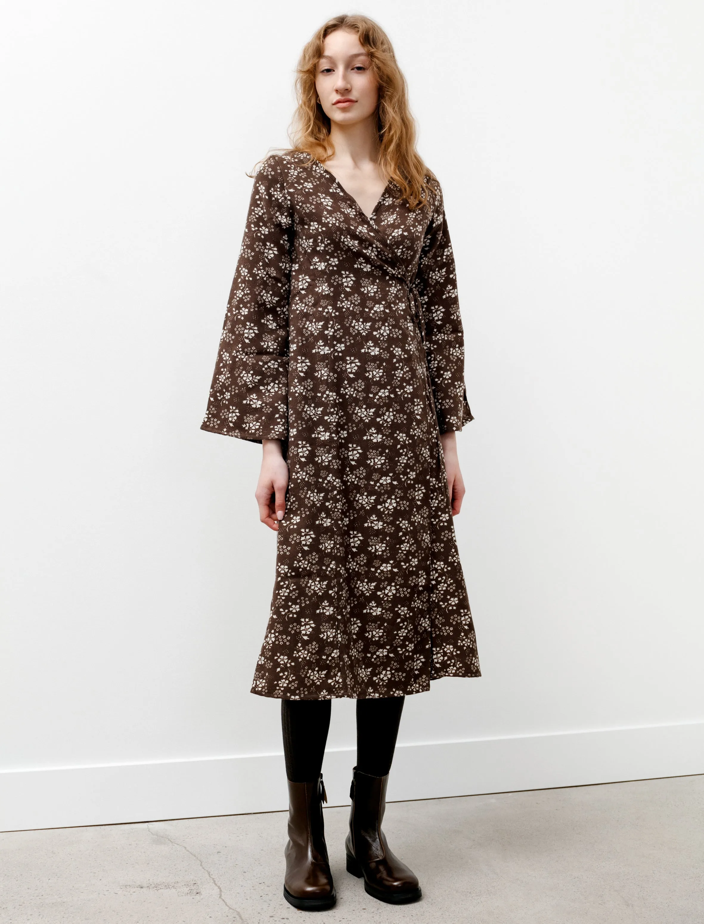 Wrap Dress Wool Viyella Floral sold by SHOP NEIGHBOR product image thumbnail 2