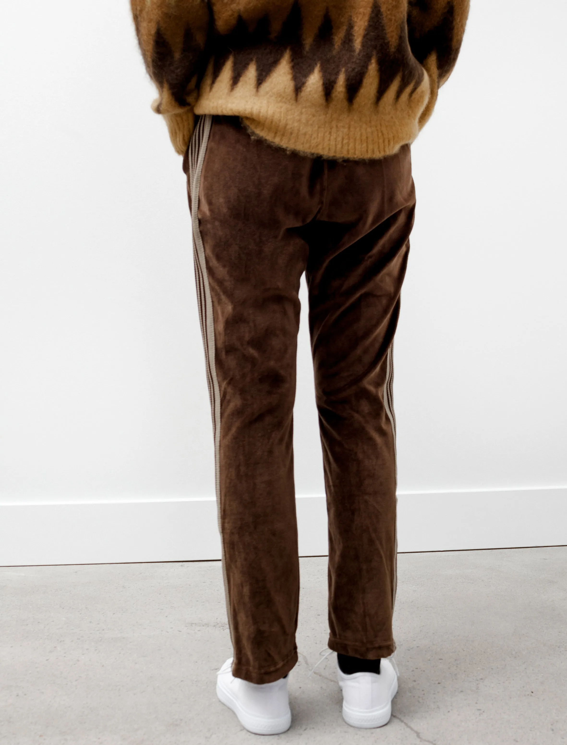 Narrow Track Pants Velour Brown sold by SHOP NEIGHBOR product image thumbnail 3
