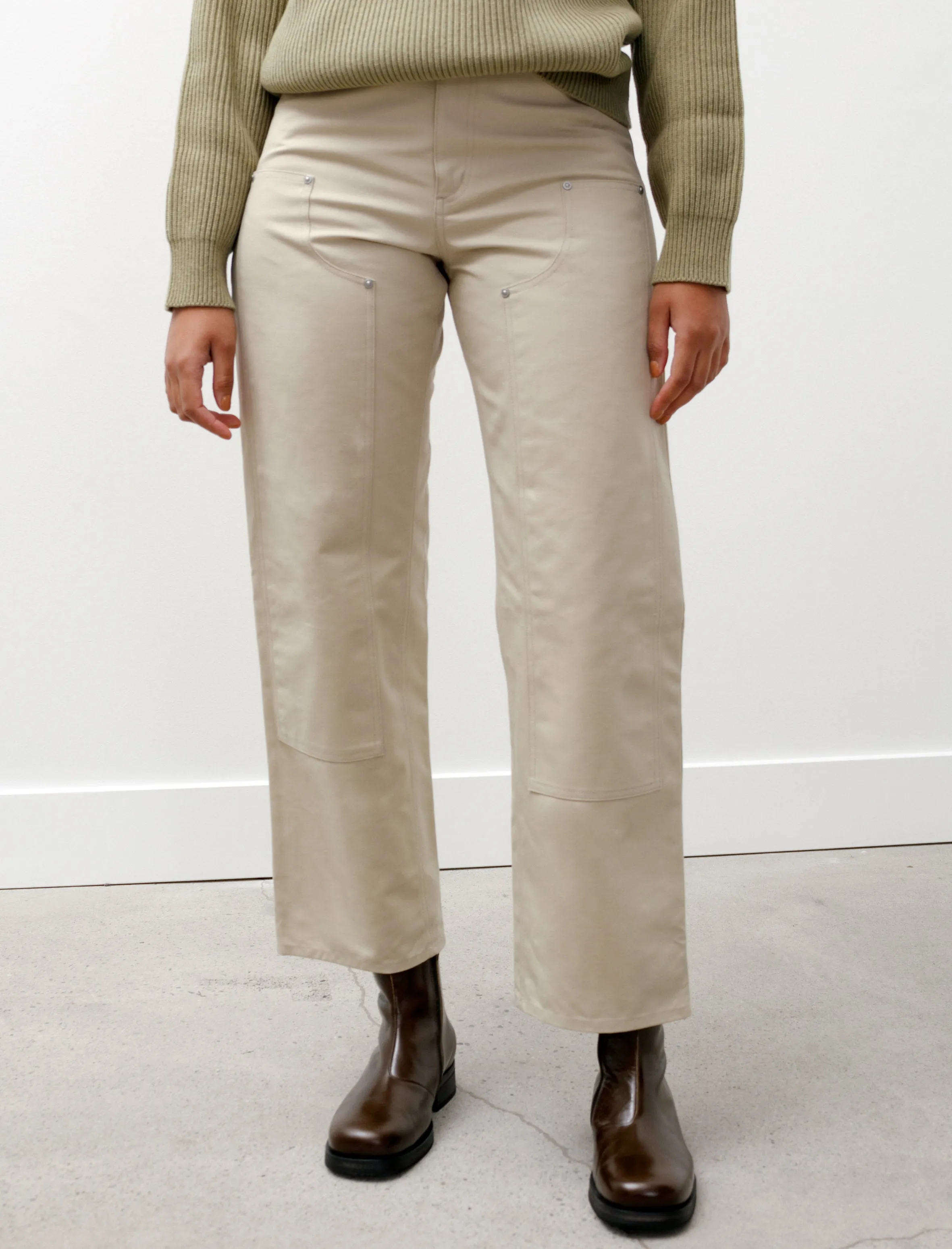 Cotton Oiled Canvas Pants Light Beige sold by SHOP NEIGHBOR product image thumbnail 5