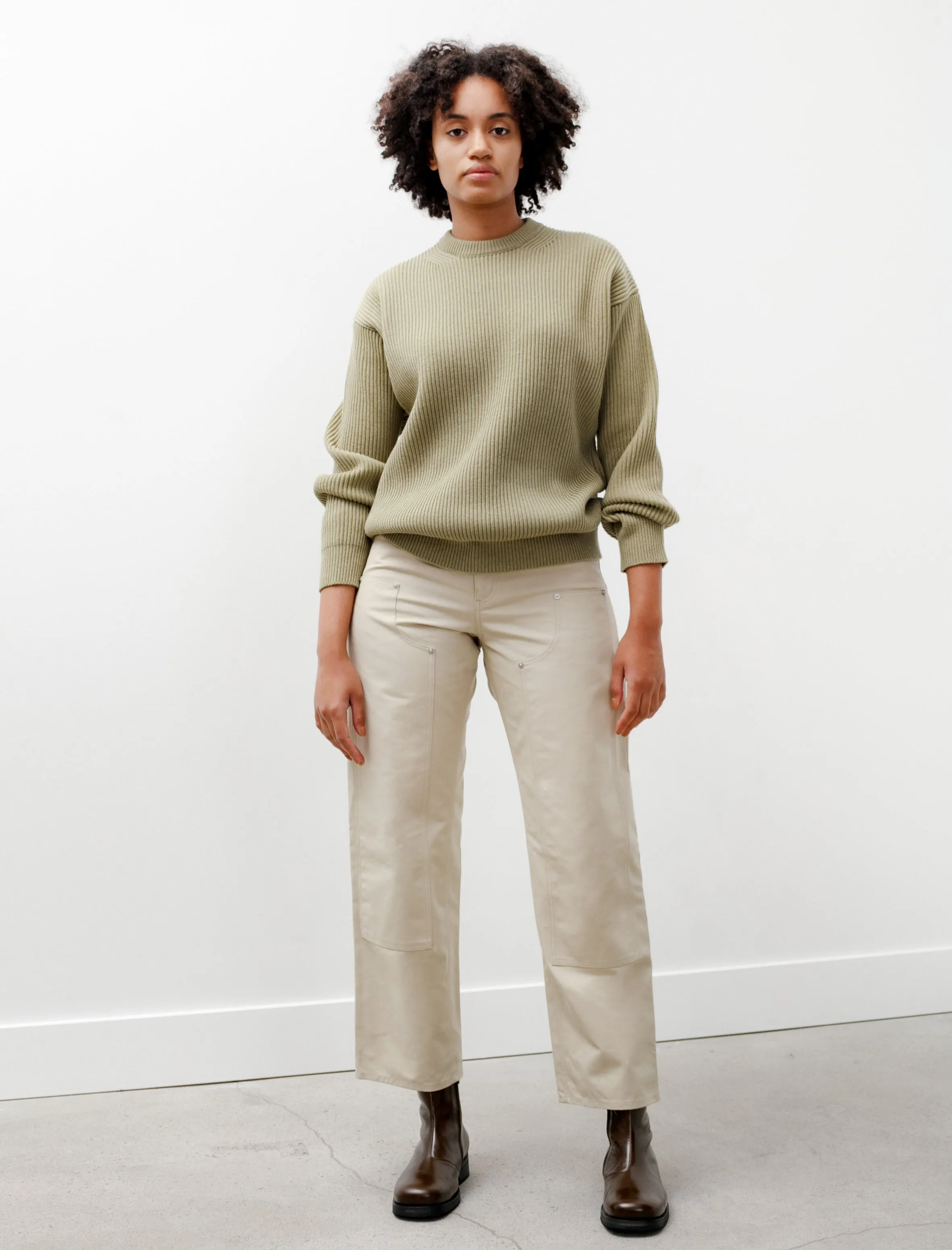 Cotton Oiled Canvas Pants Light Beige sold by SHOP NEIGHBOR