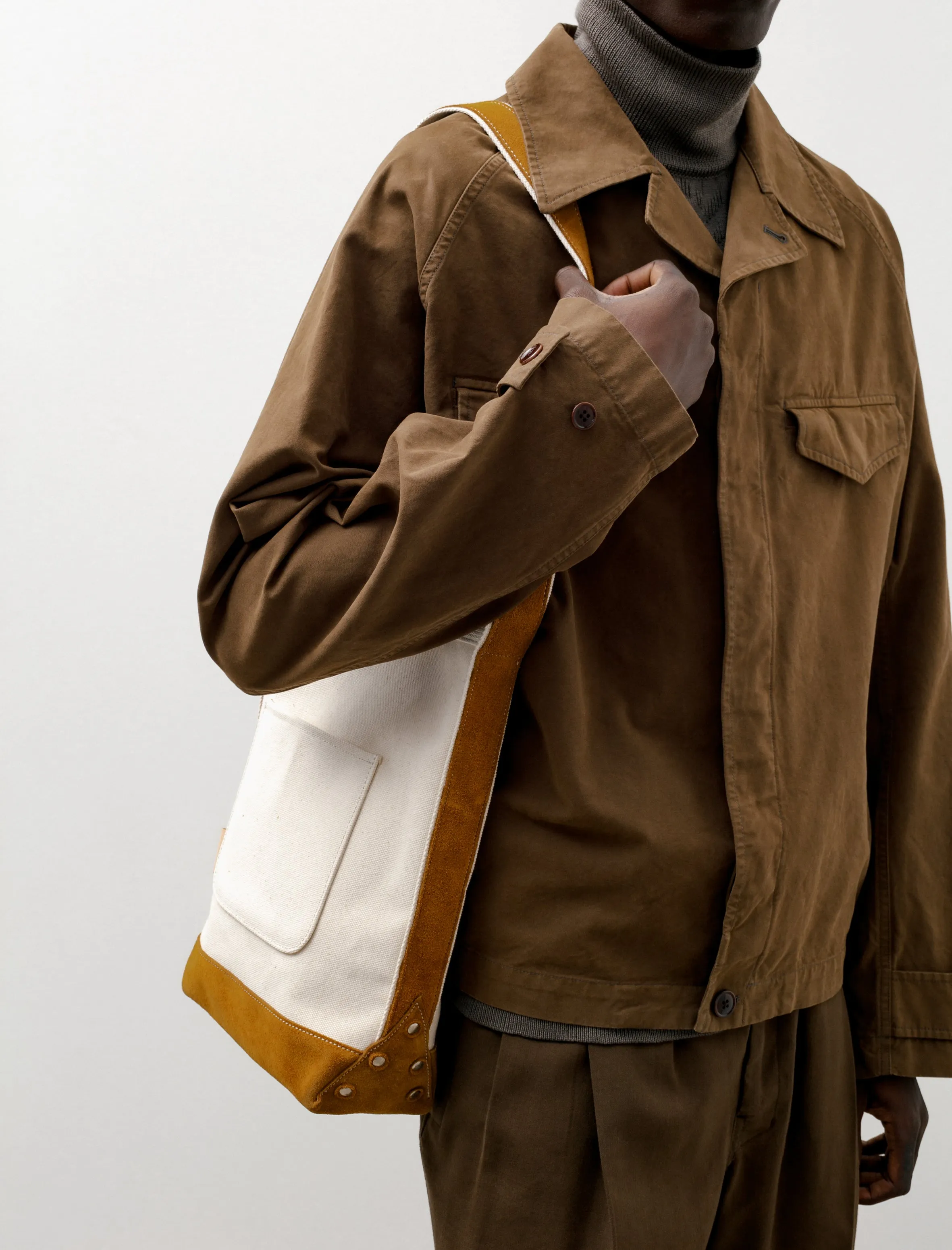 Campus Suede Shoulder Bag Camel sold by SHOP NEIGHBOR product image thumbnail 3