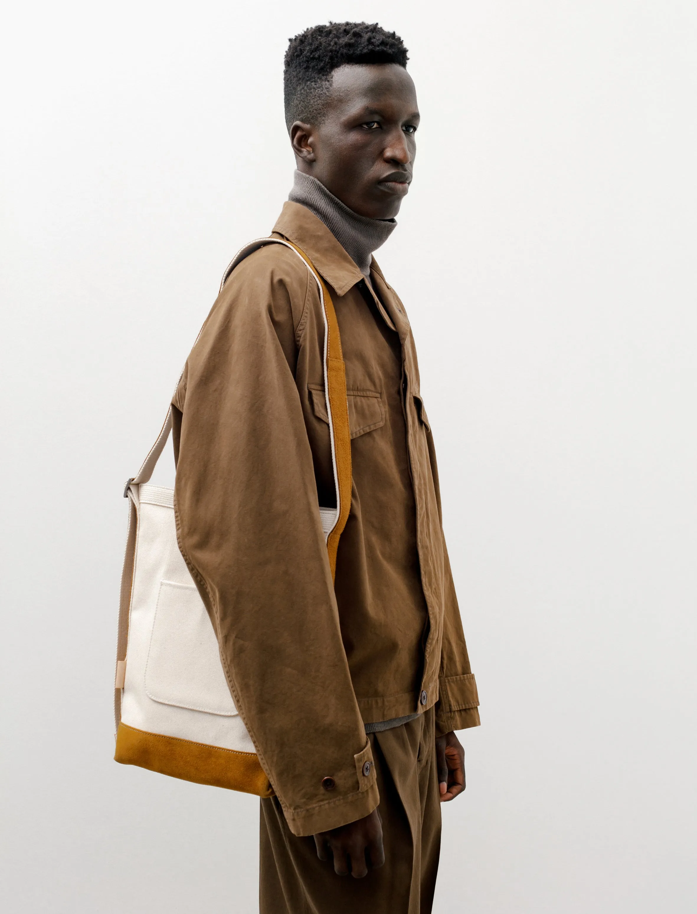 Campus Suede Shoulder Bag Camel sold by SHOP NEIGHBOR