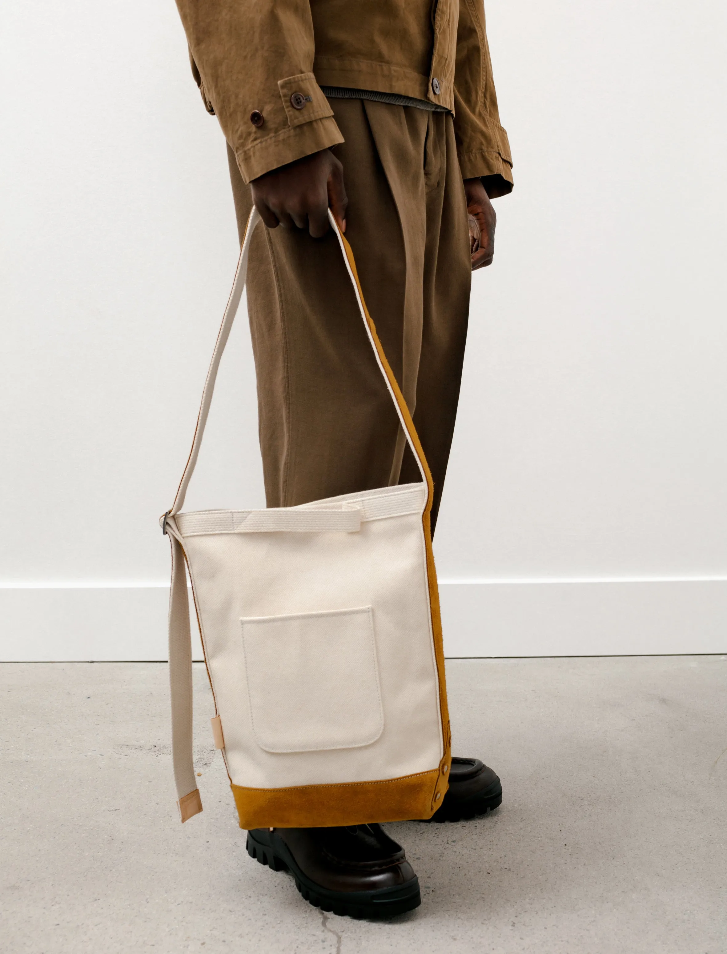 Campus Suede Shoulder Bag Camel sold by SHOP NEIGHBOR product image thumbnail 2