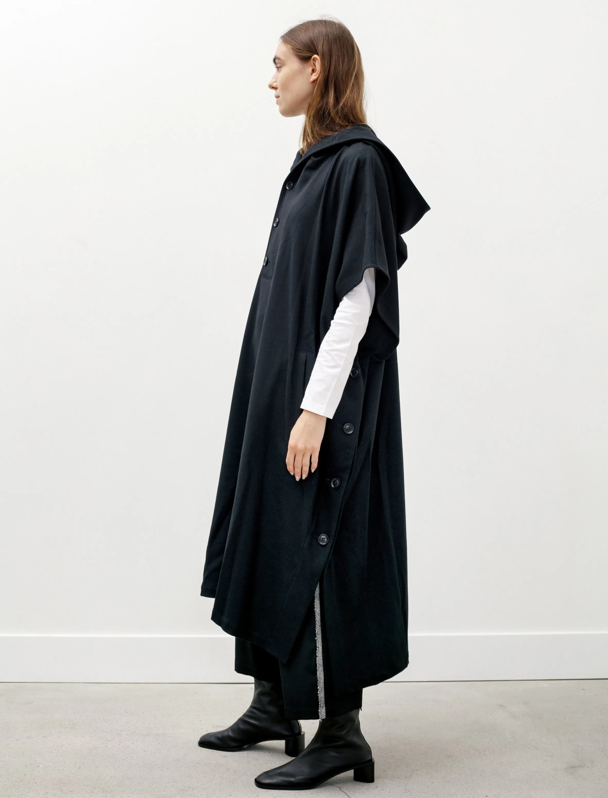 Hooded Poncho Dress Black sold by SHOP NEIGHBOR product image thumbnail 2
