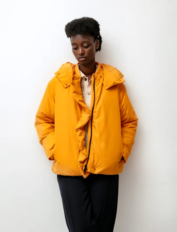 Puffer Hoodie Jacket Tangerine made by Sara Lanzi Womens